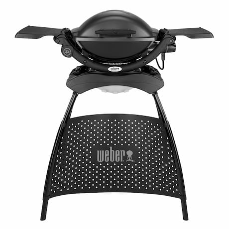 Weber Stand-Elektrogrill Q 1400 Stand Dunkelgrau