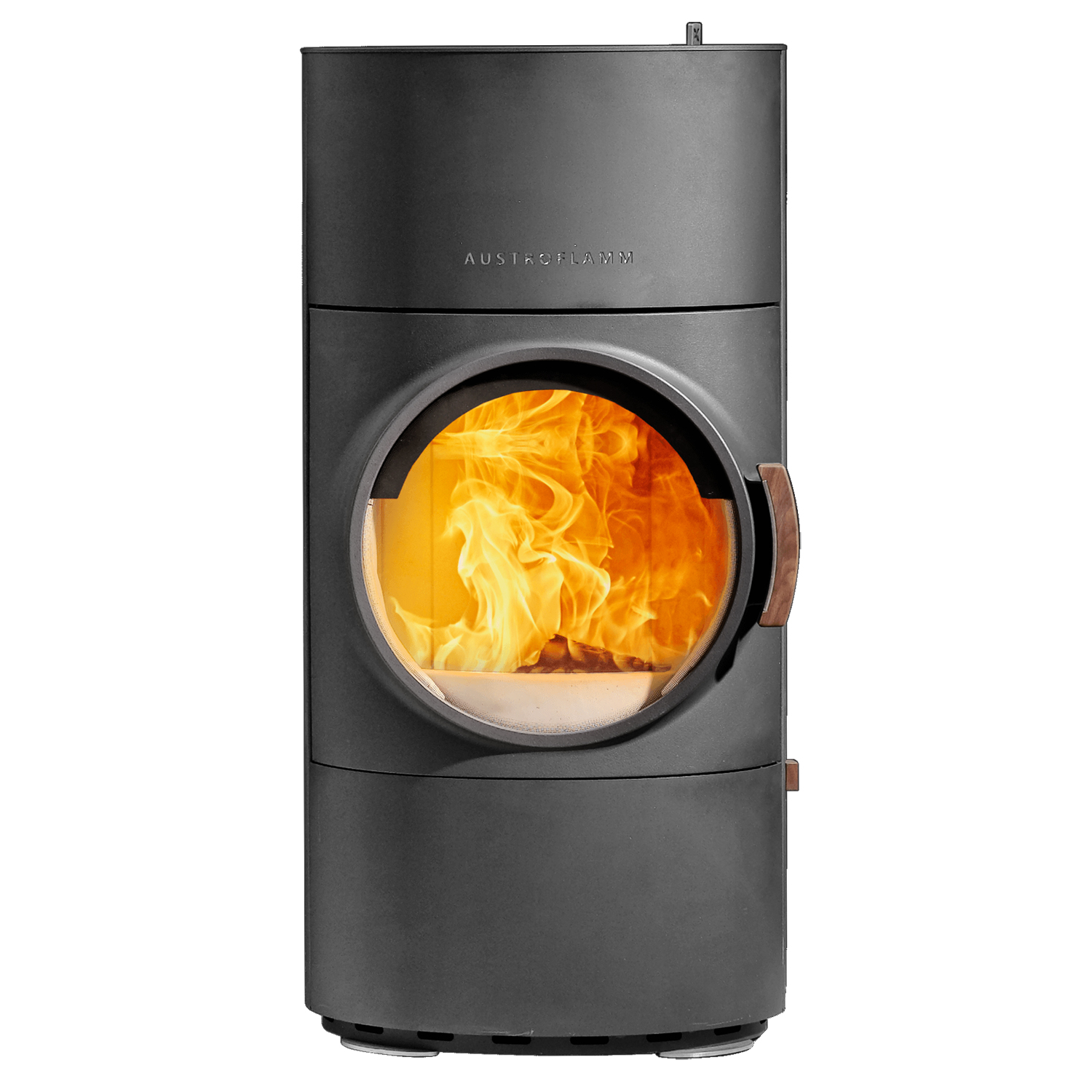 Austroflamm Clou Xtra poêle à bois en acier gris fonte RR en haut ou à l'arrière