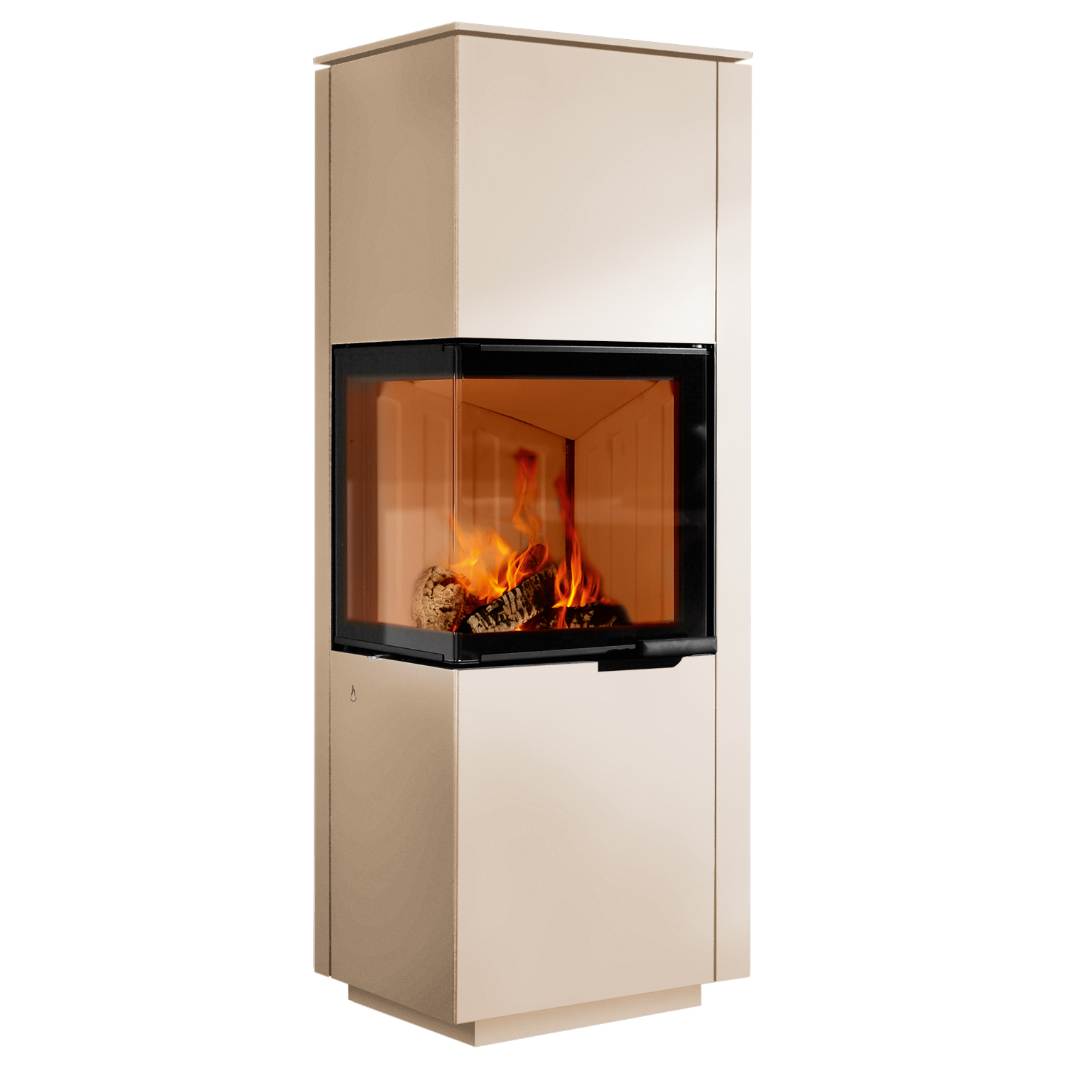 Spartherm Piko H2O poêle à bois avec système hydraulique Perle