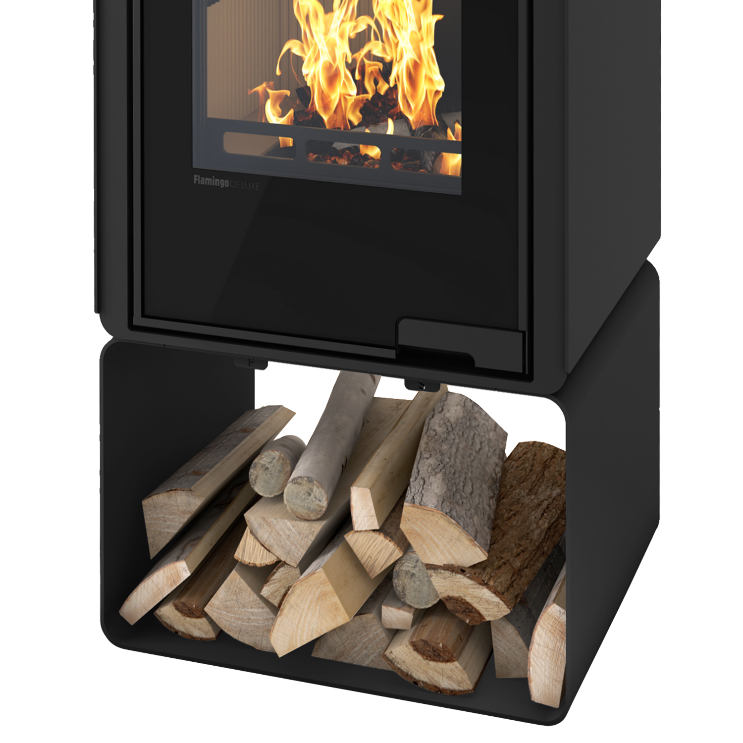 Poêle à bois HS Flamingo Deluxe Pentai Noir