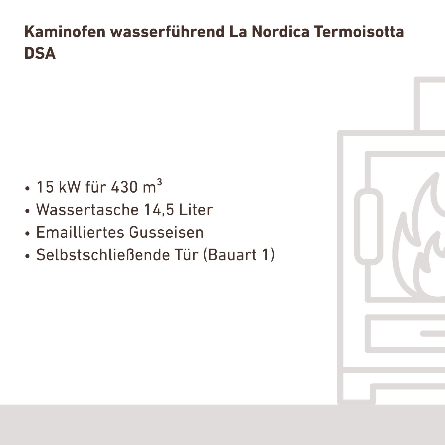Poêle à bois avec échangeur d'eau La Nordica Termoisotta DSA