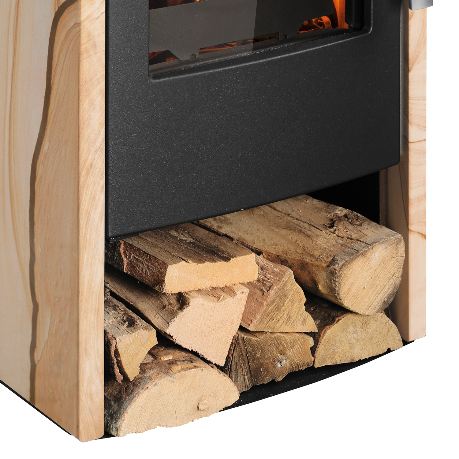 Haas+Sohn Rubus easy Poêle à bois Noir / Woodstone