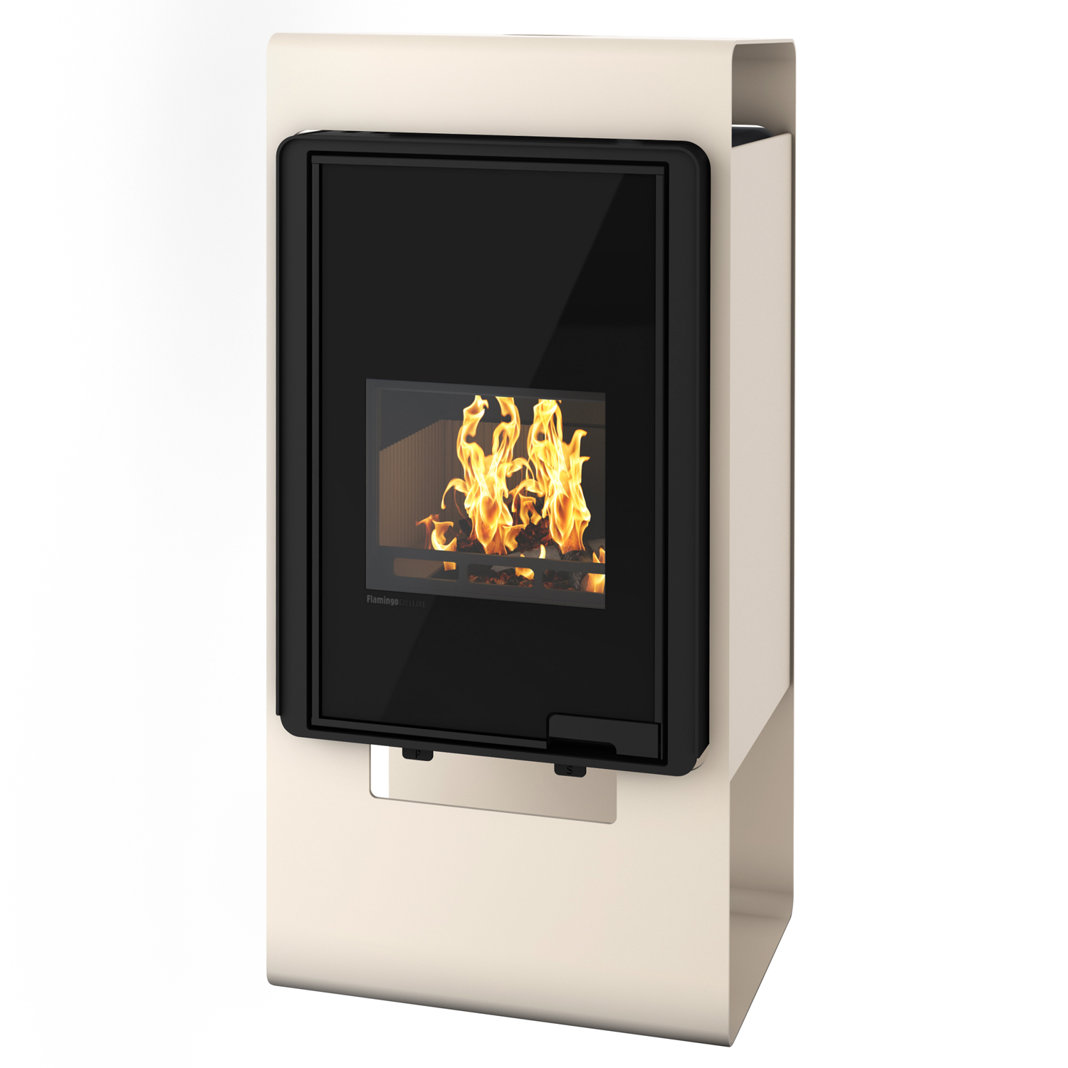 HS Flamingo Deluxe Singa Poêle à bois Crème