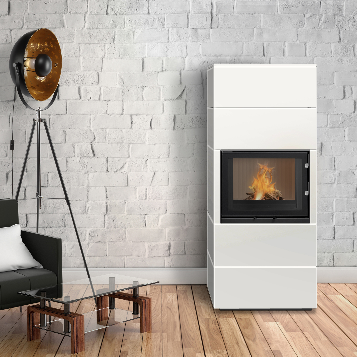 Wamsler Modulo 70/180 G Kit de cheminée Blanc