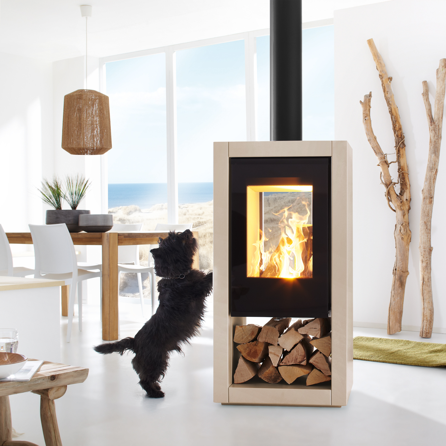 Spartherm Ambiente a8 Poêle à bois Perle