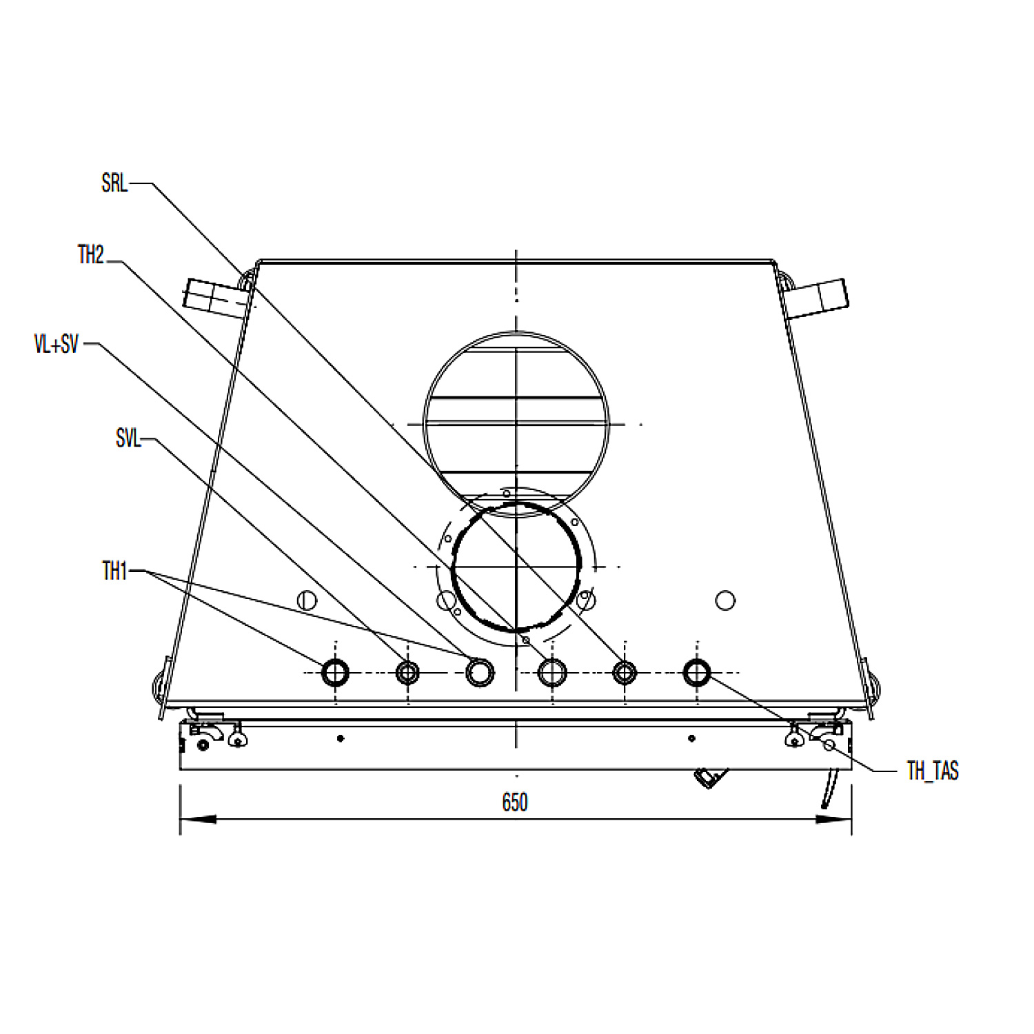Austroflamm 65x51 K aquaHEAT Insert de cheminée avec échangeur d'eau