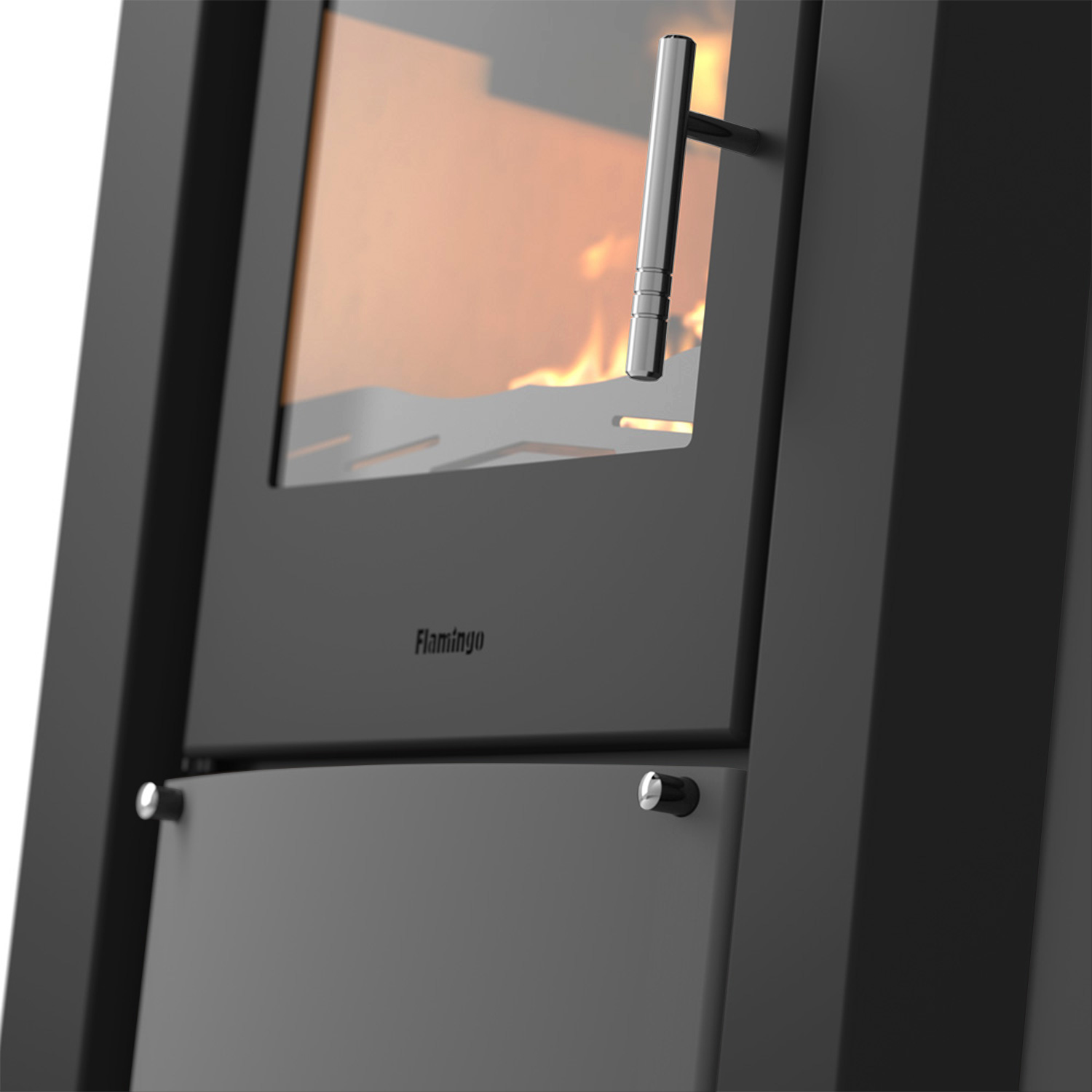 Poêle à bois HS Flamingo AMOS Gris Poêle à bois HS Flamingo AMOS Gris