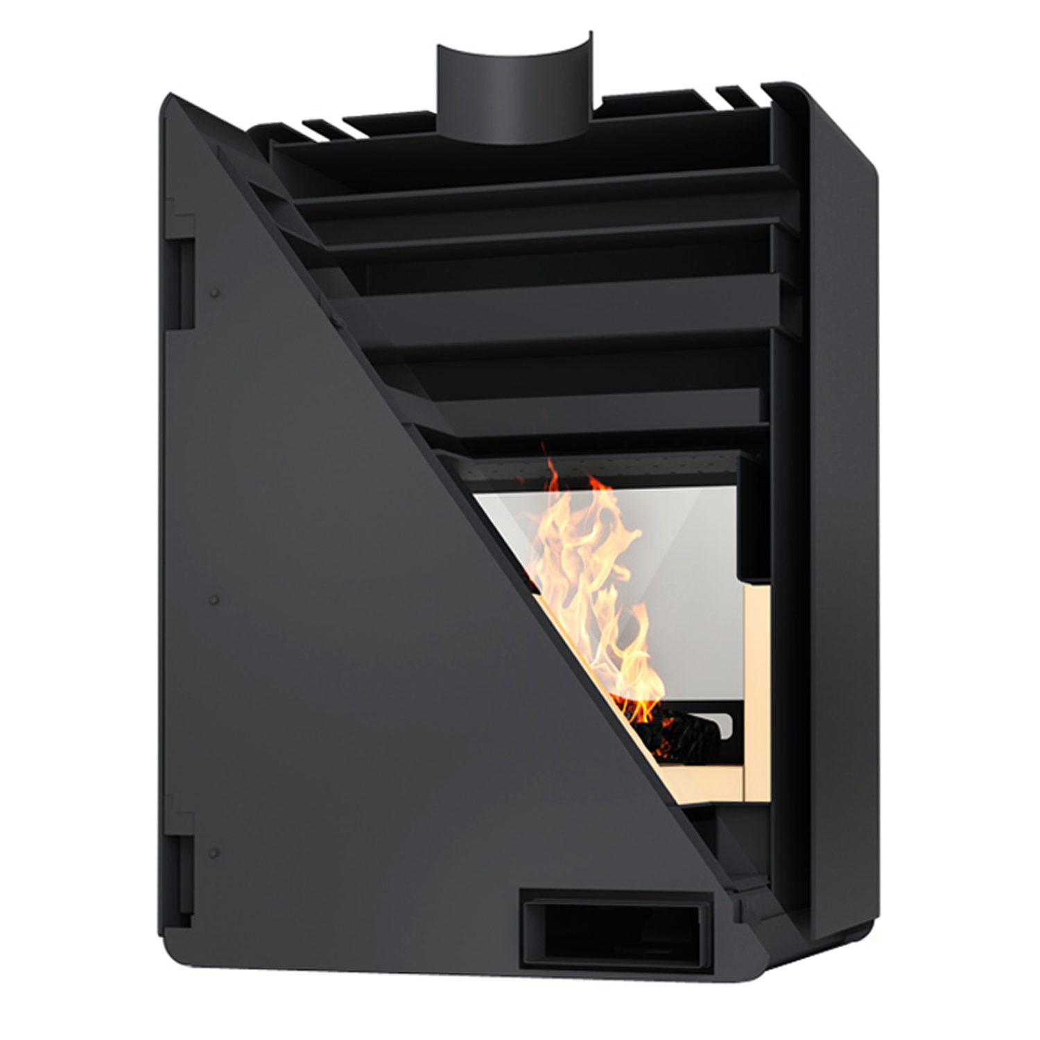 Poêle à bois HS Flamingo Deluxe Senai Noir