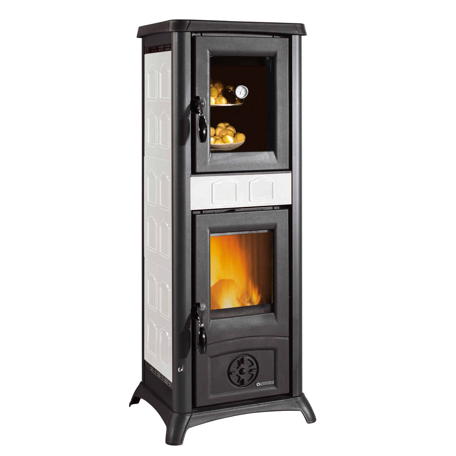 La Nordica Gemma Forno 5.0 Poêle à bois en céramique Élégance Blanc Infinity