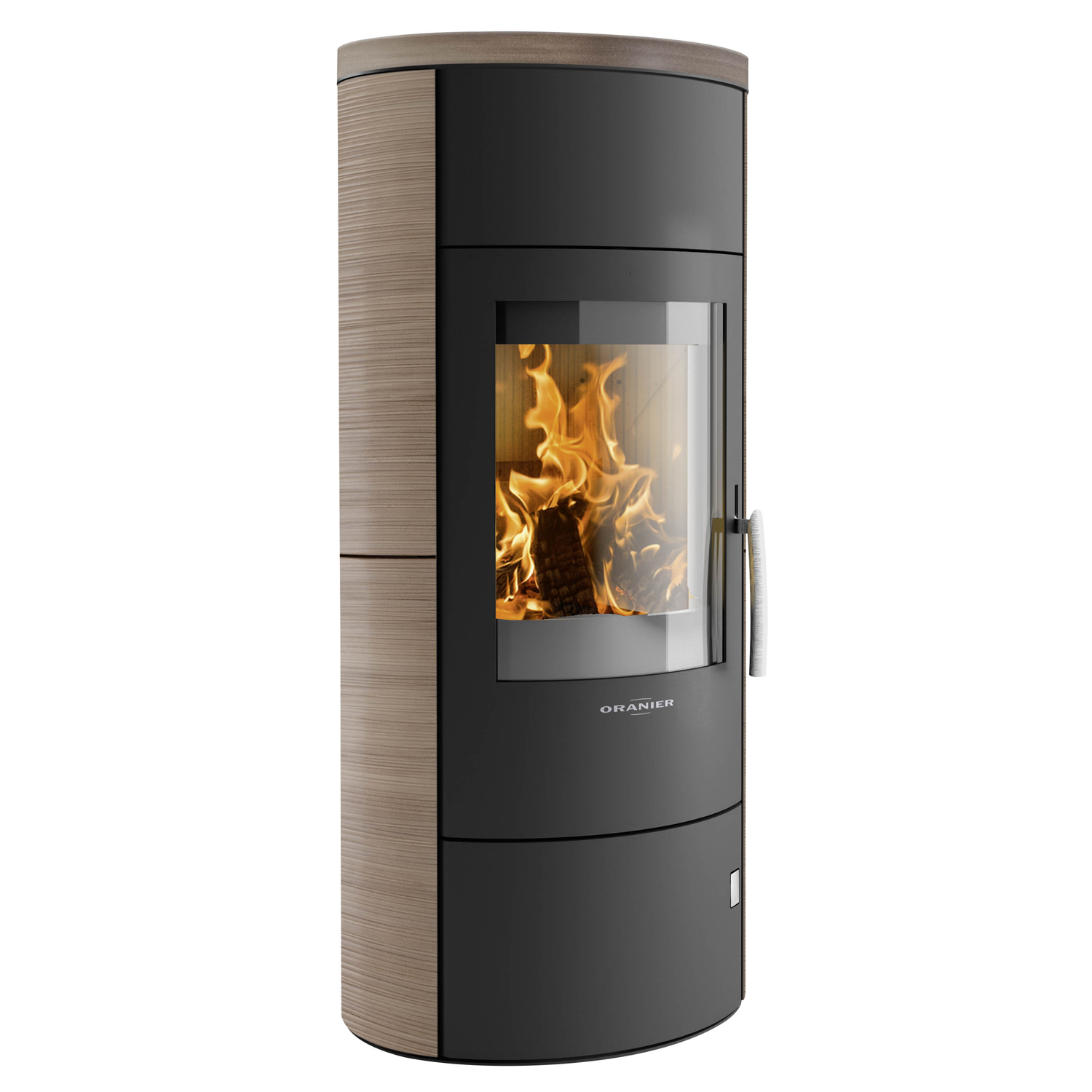 Oranier Polar W+ 2.0 Poêle à bois Acier Noir / Céramique Grappa