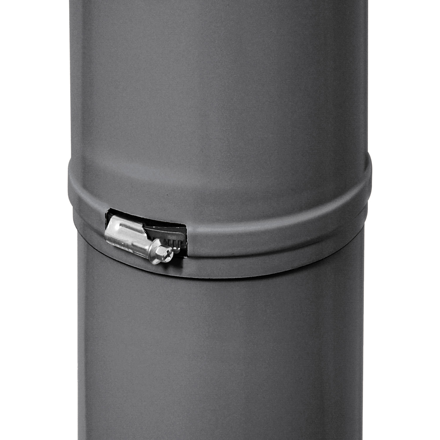 Tube de poêle / Conduit de fumée émaillé 150 mm - Tube télescopique gris