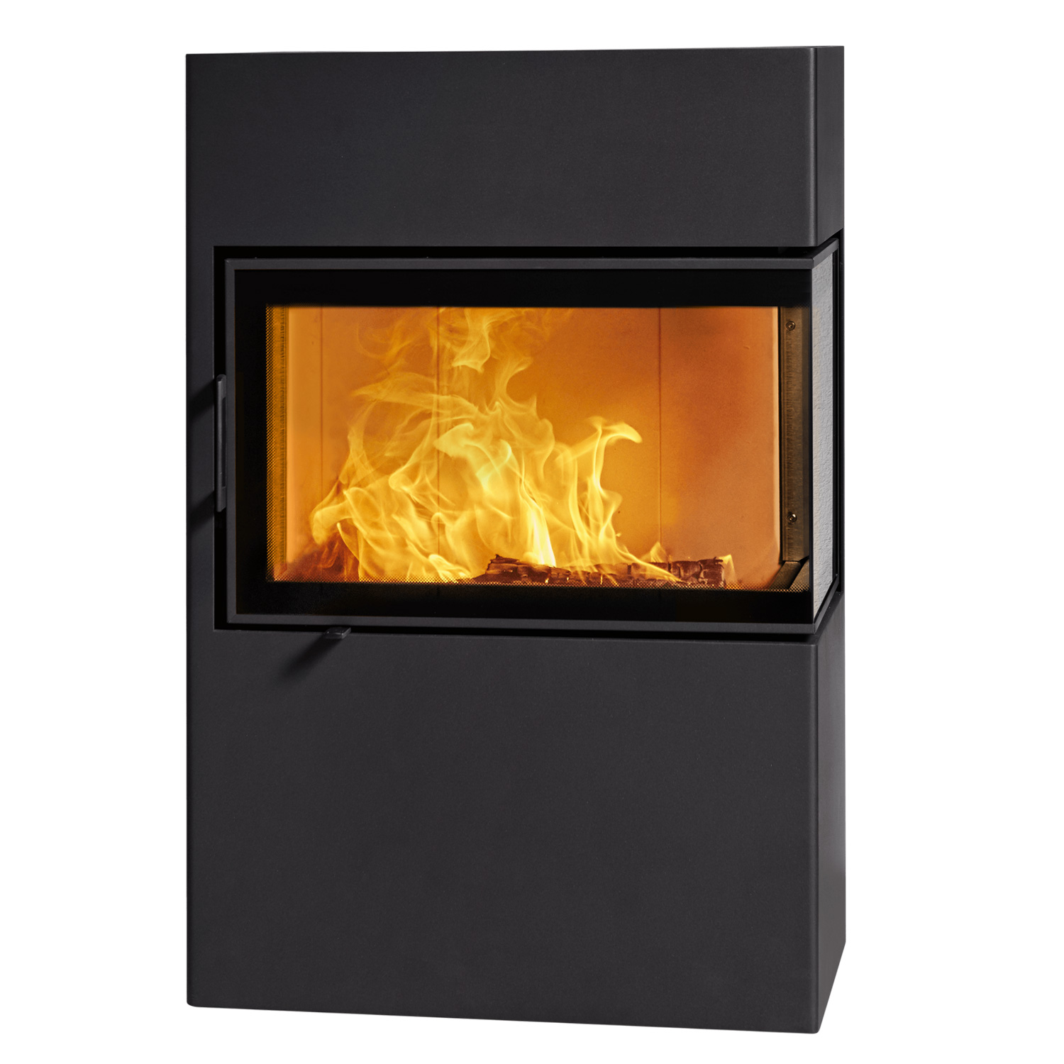 Austroflamm Dexter 2.0 Poêle à bois en acier gris fonte, charnière de porte à droite