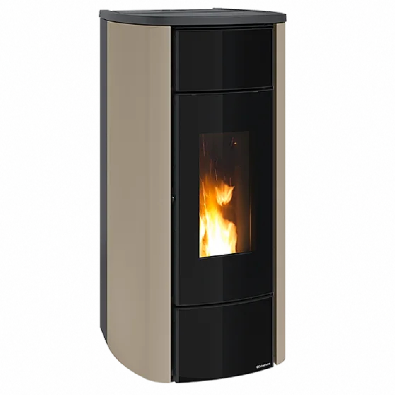 Extraflame Miriana Idro H20 Poêle à pellets taupe mat – hydraulique 22,4 kW