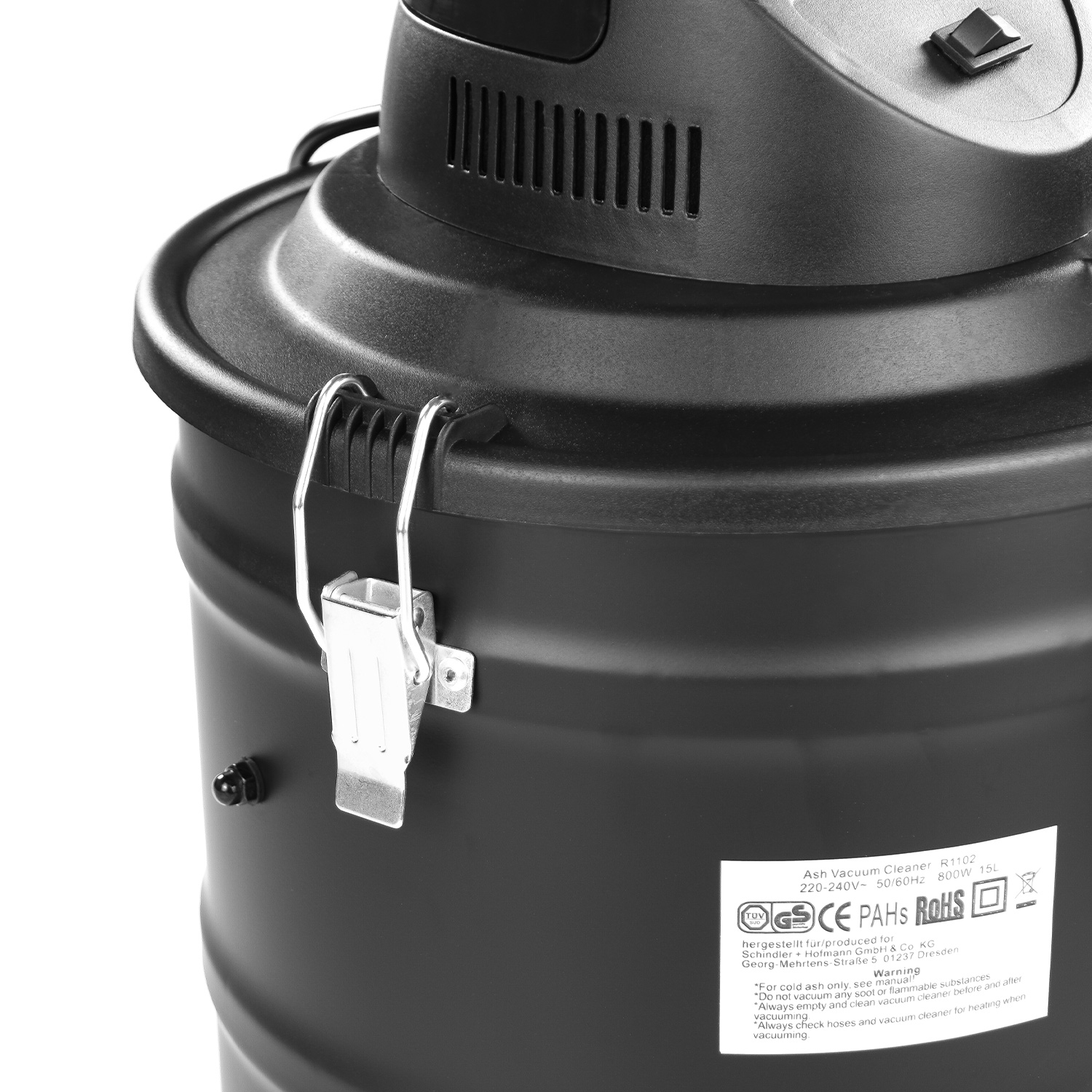 Raik aspirateur à cendres avec moteur, 15 L