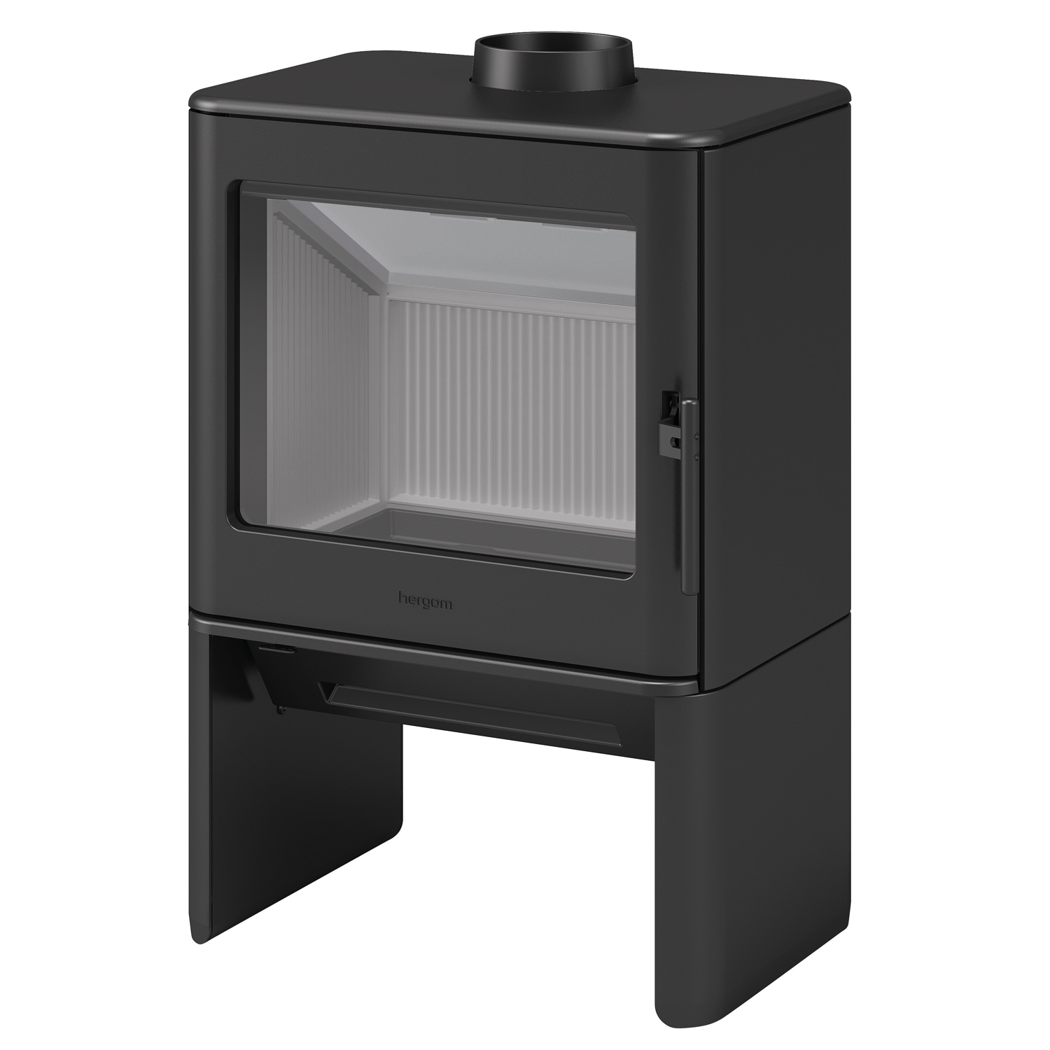 Poêle à bois Hergom E40 en fonte noire