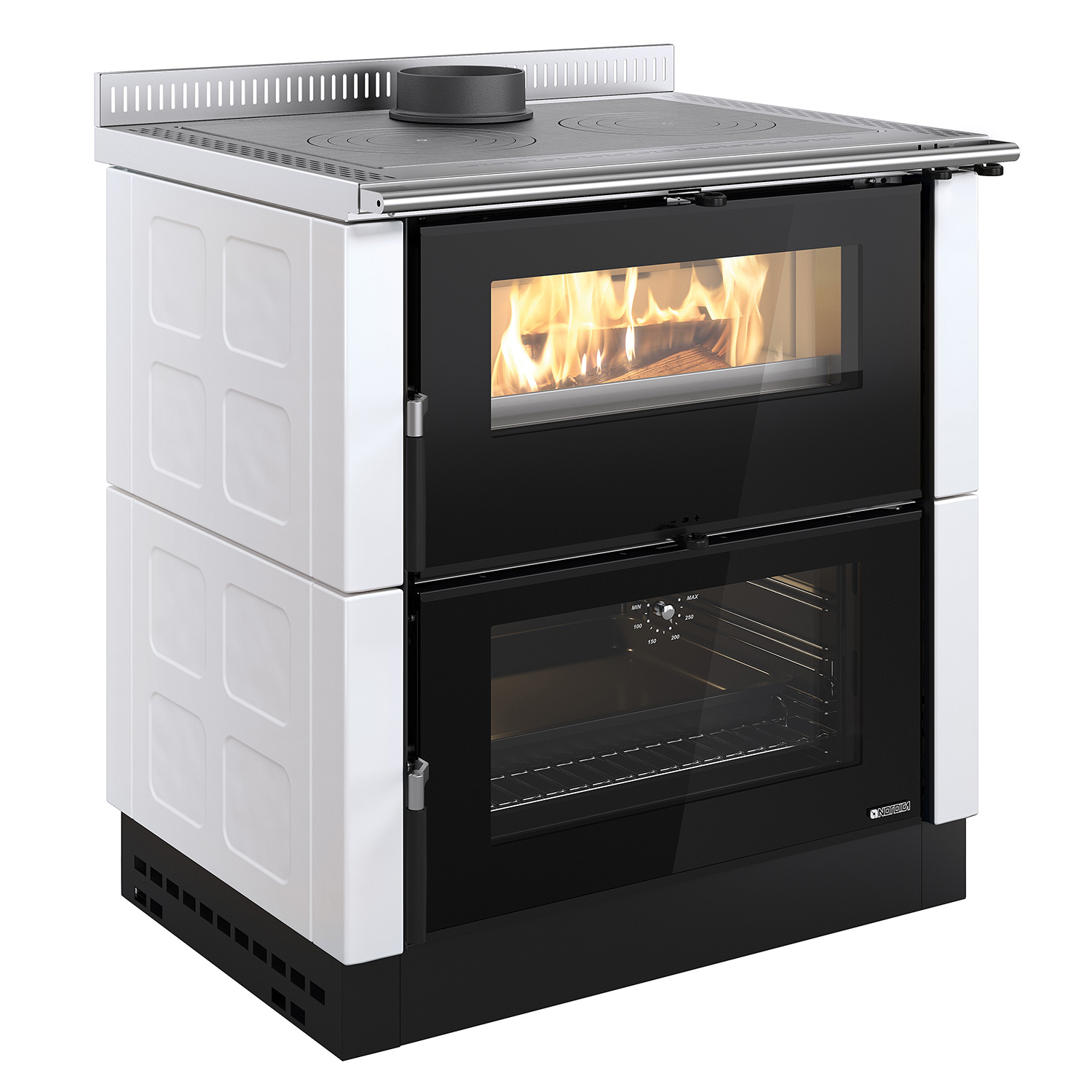 La Nordica Verona XXL Majolika Cuisinière Blanche Infinity