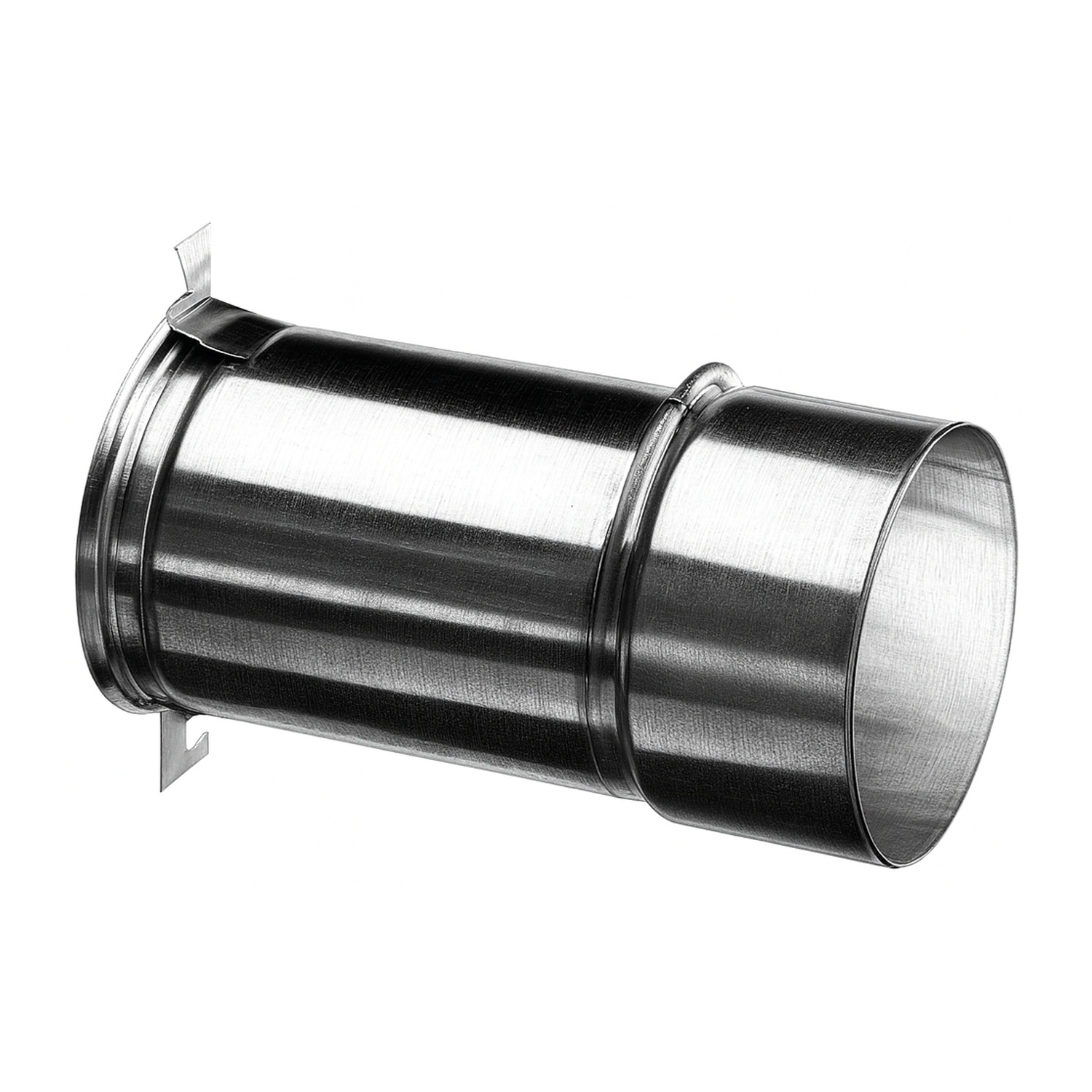 Schiedel raccord 120 simple paroi, raccourcissable pour PRIMA PLUS Ø130 mm mat