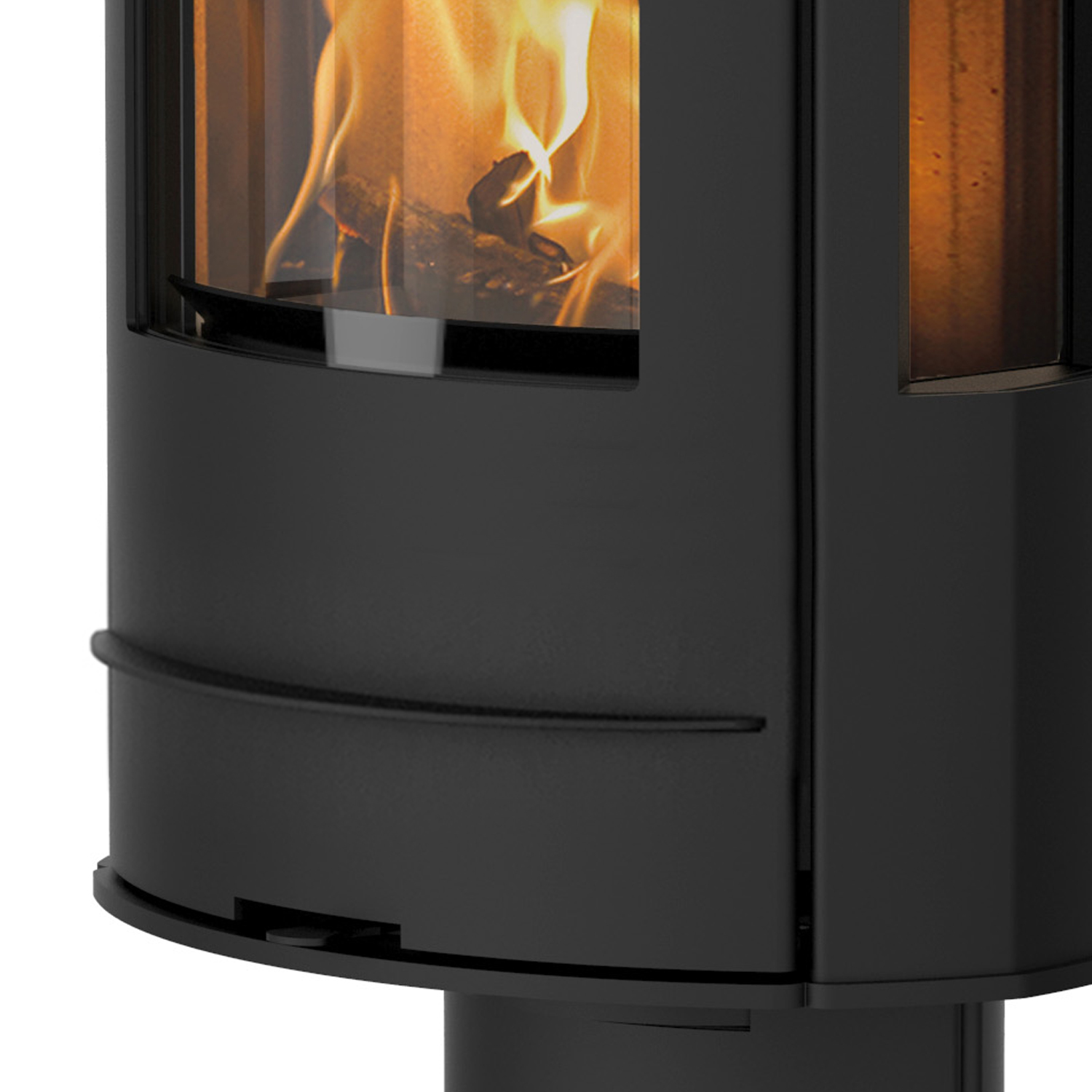 Poêle à bois Lotus Liva 7G Noir, évacuation des fumées par le haut