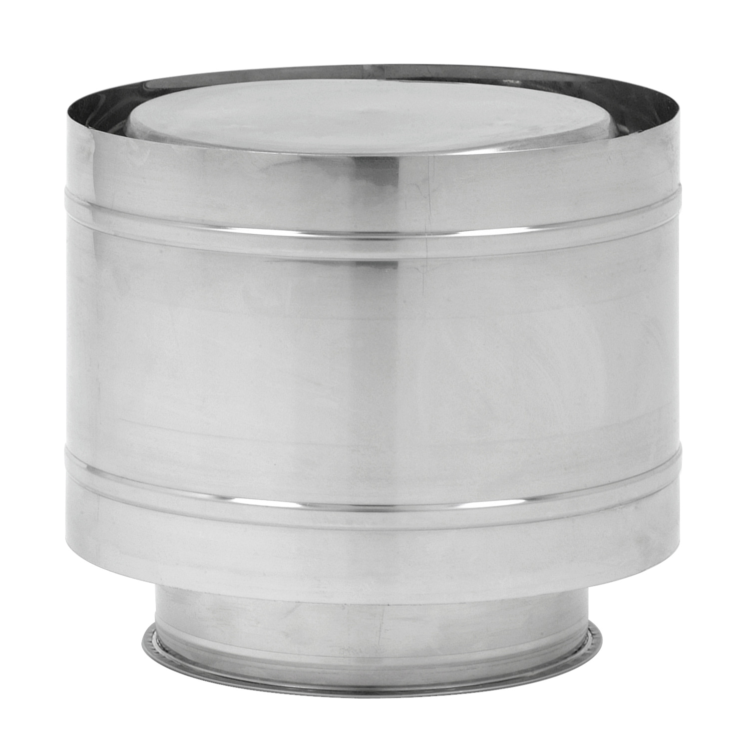 Opsinox conduit de cheminée en acier inoxydable 250 mm avec dispositif de sortie pour vents descendants forts KAW