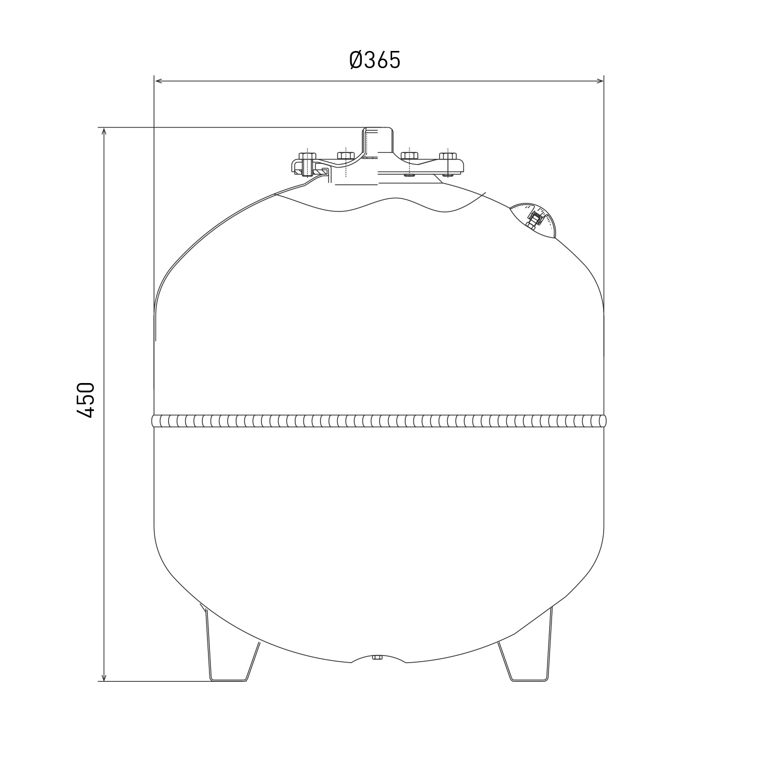 Vase d'expansion pour chauffage 35 litres