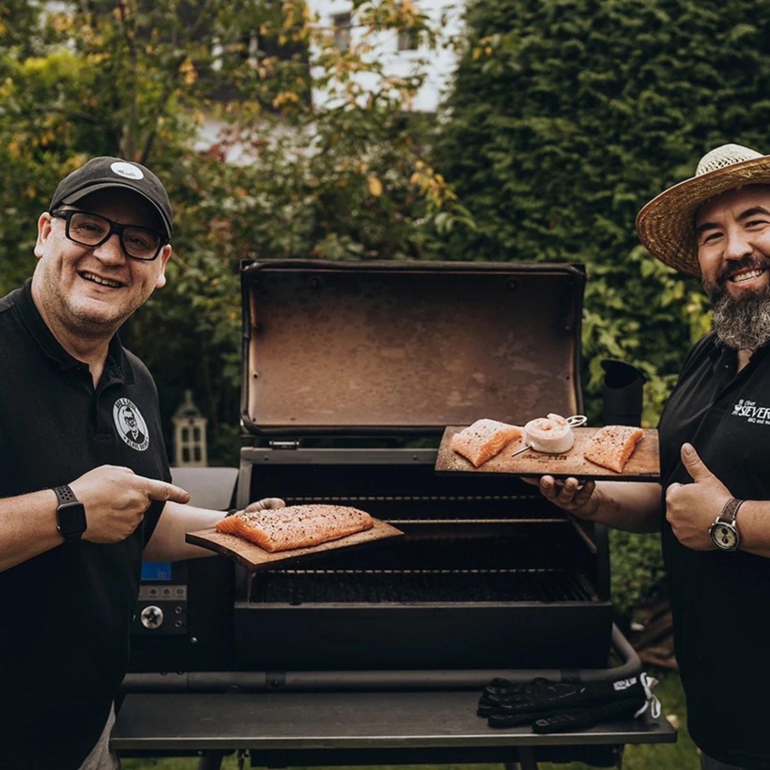 Moesta planche en bois planche à fumer aulne lot de 2