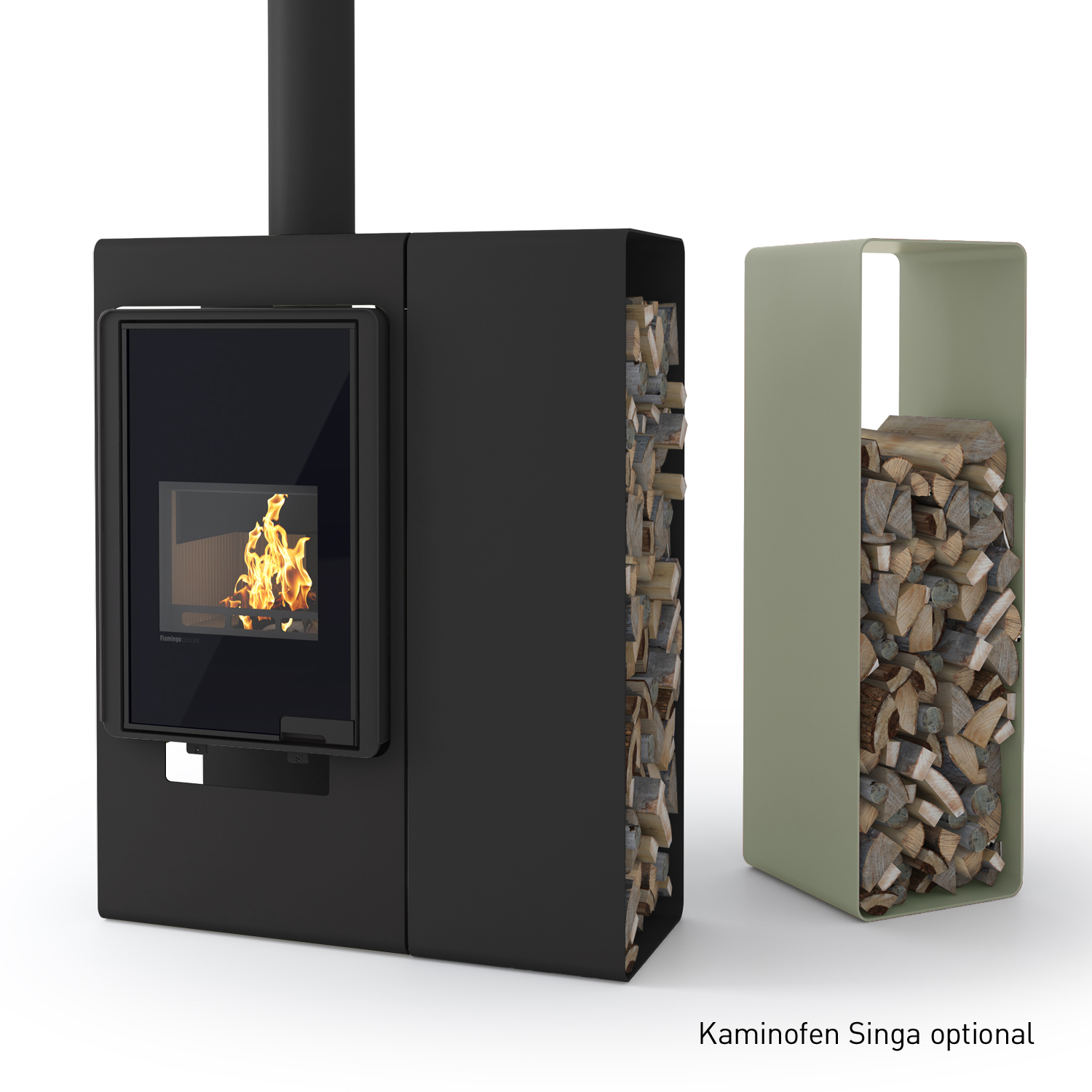 HS Flamingo Deluxe 2 Étagère en bois Olive