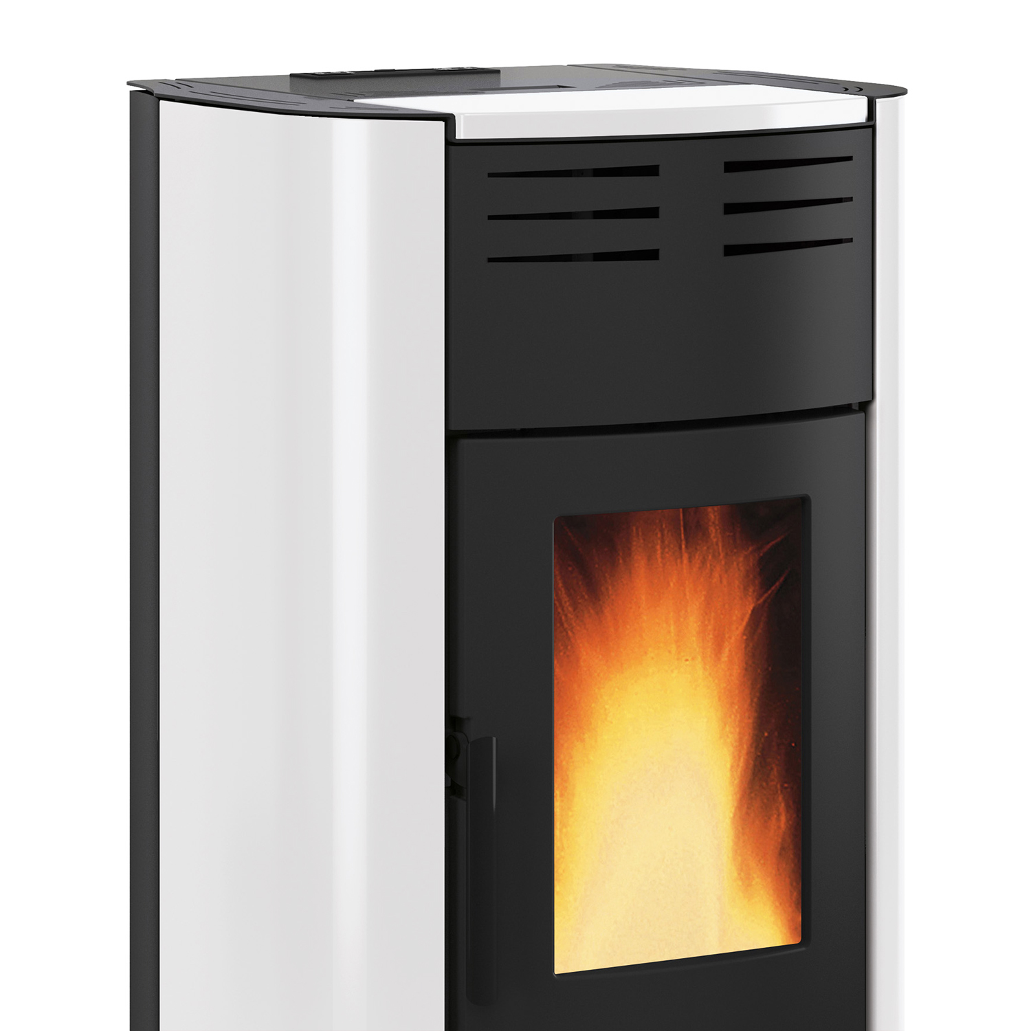 Extraflame Raffaella Idro H15 poêle à granulés bouilleur acier blanc Extraflame Raffaella Idro H15 poêle à granulés bouilleur acier blanc
