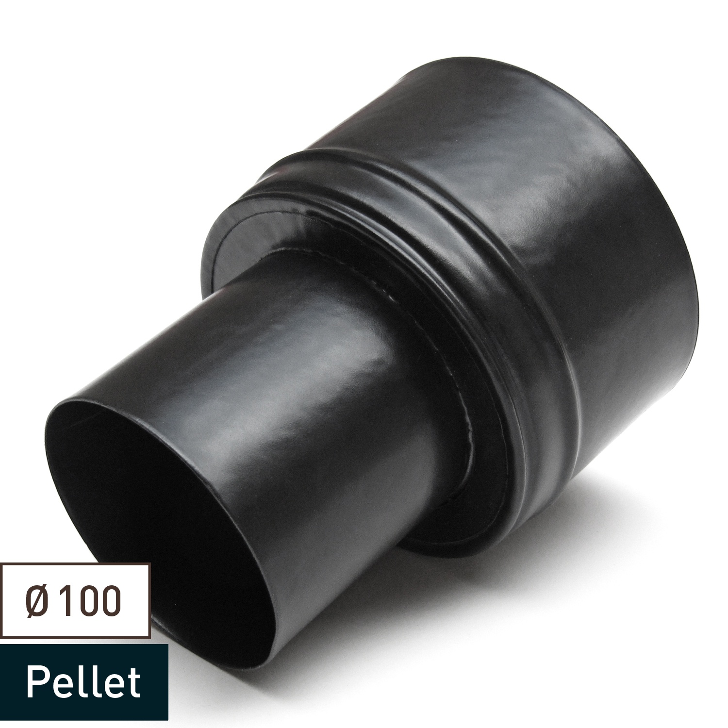 Extension de tuyau de poêle / conduit de fumée Raik 100 mm - 150 mm