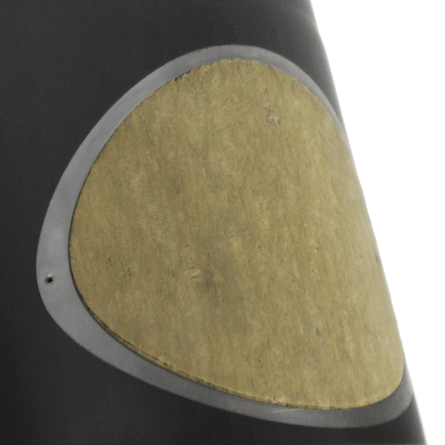 Raik Coltherm coude de tuyau de fumée 150mm noir double paroi 45° avec porte pour tuyau de fumée / conduit de fumée