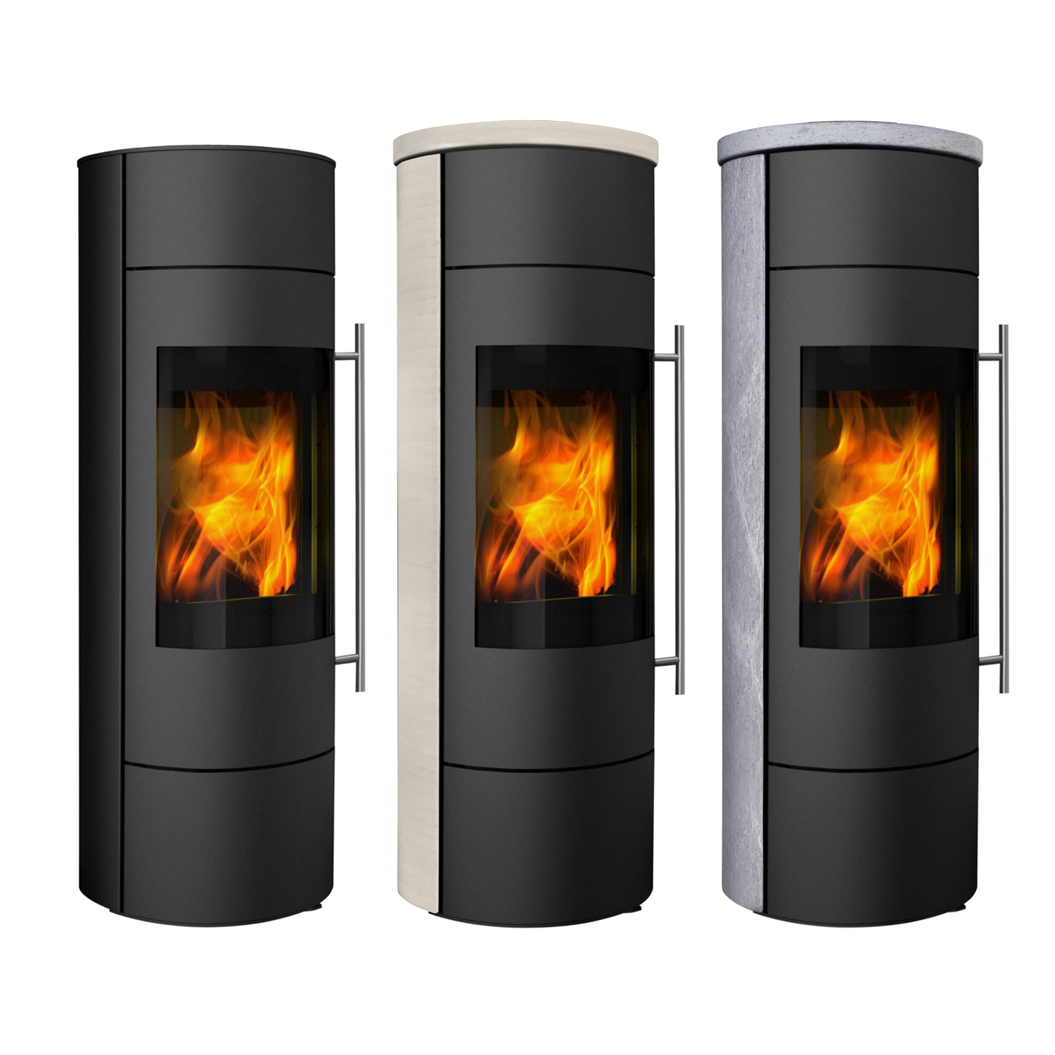 Olsberg Tipas PowerBloc! Poêle à bois compact en acier noir