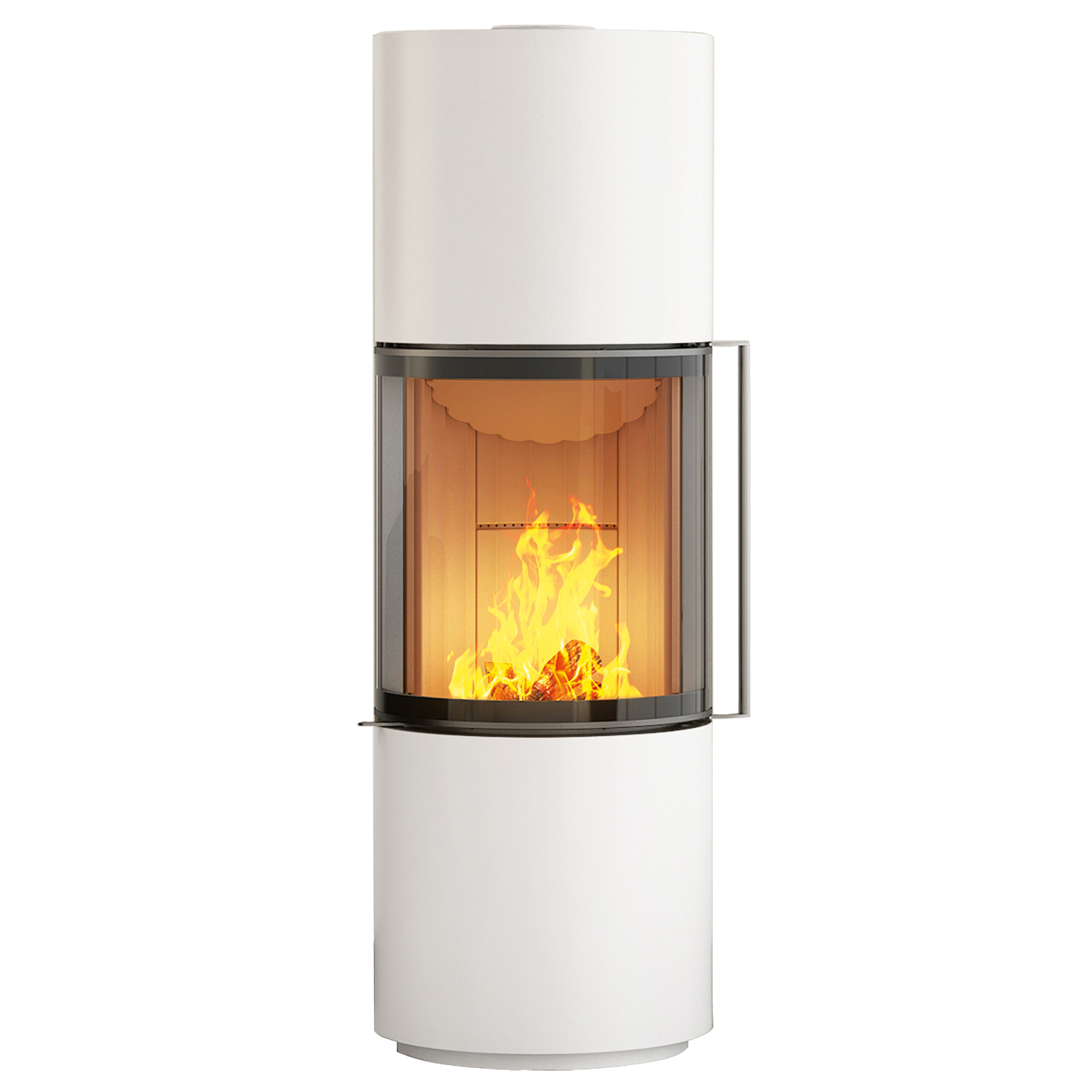 Spartherm Passo S Poêle à bois Blanc + 1 m³ de bois de chauffage gratuit