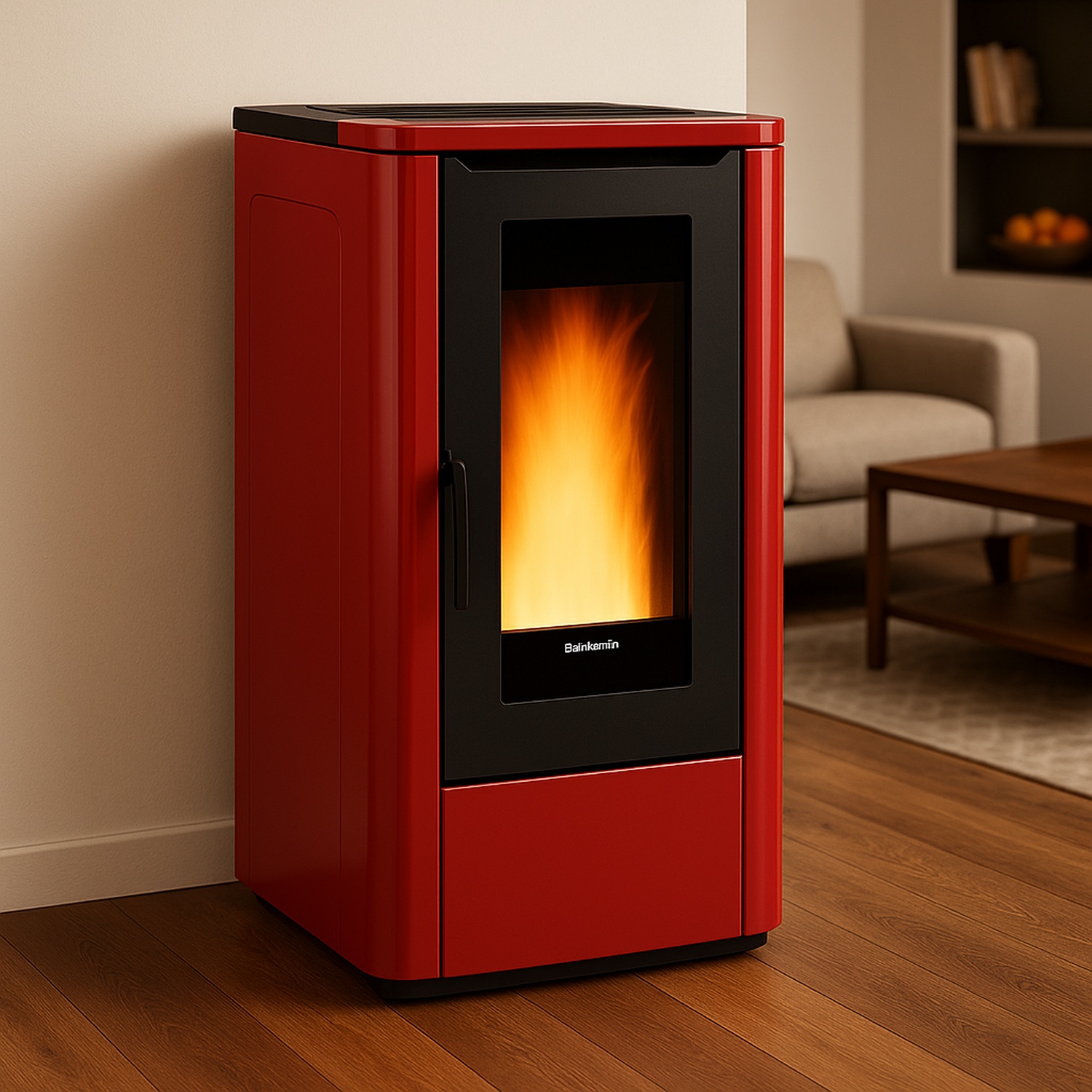 Extraflame TEOREMA PLUS AD - Bordeauxrot poêle à granulés