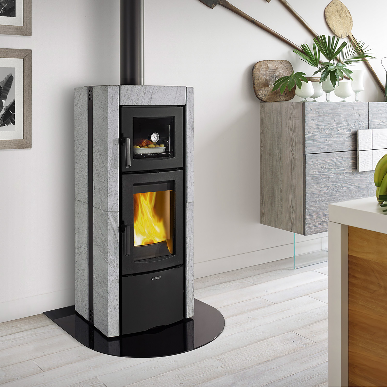 La Nordica Ester Forno Evo Poêle à bois en pierre ollaire La Nordica Ester Forno Evo Poêle à bois en pierre ollaire
