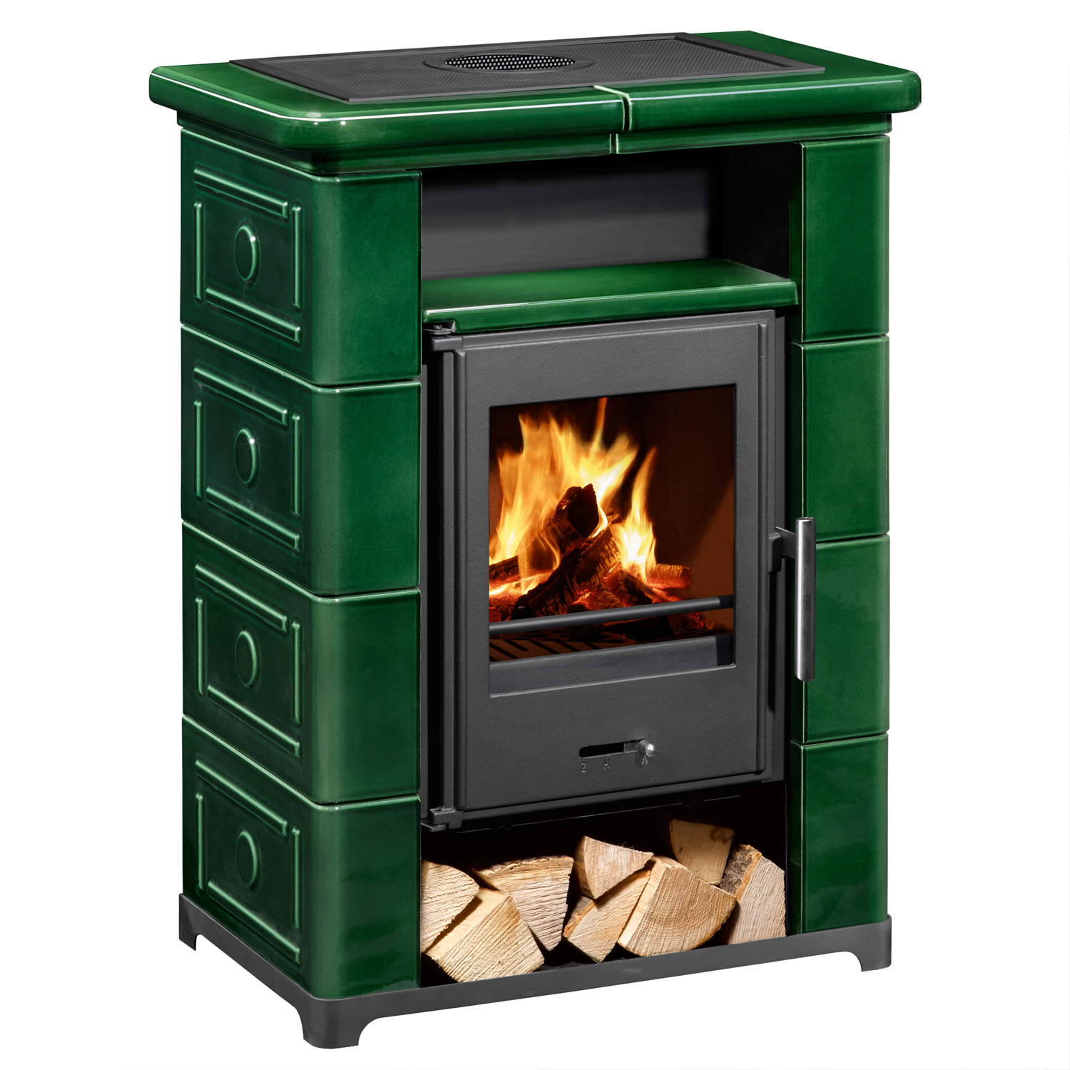 Wamsler Montafon S poêle à bois céramique vert