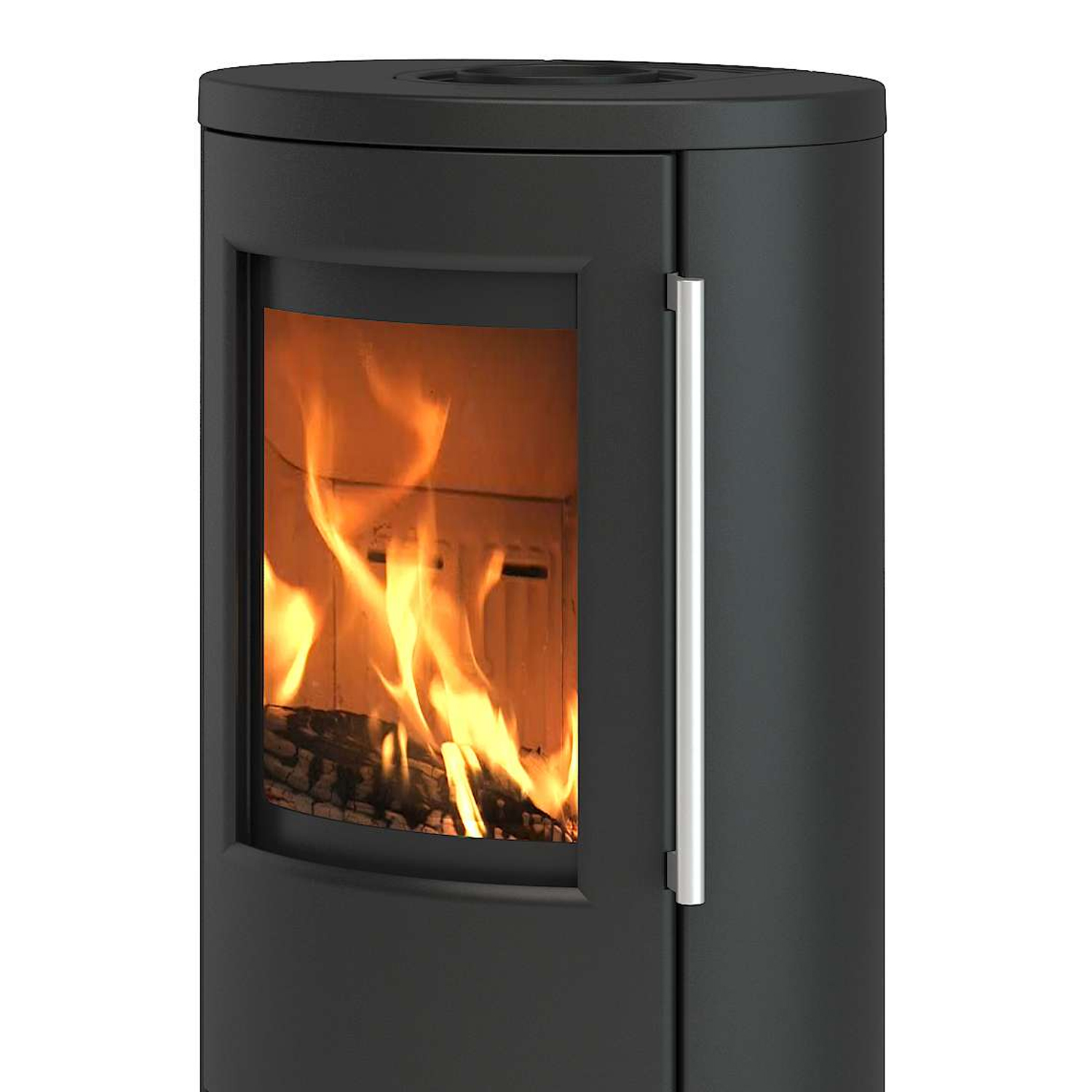 TermaTech TT21RH Poêle à bois Acier Noir Tuyau de fumée arrière