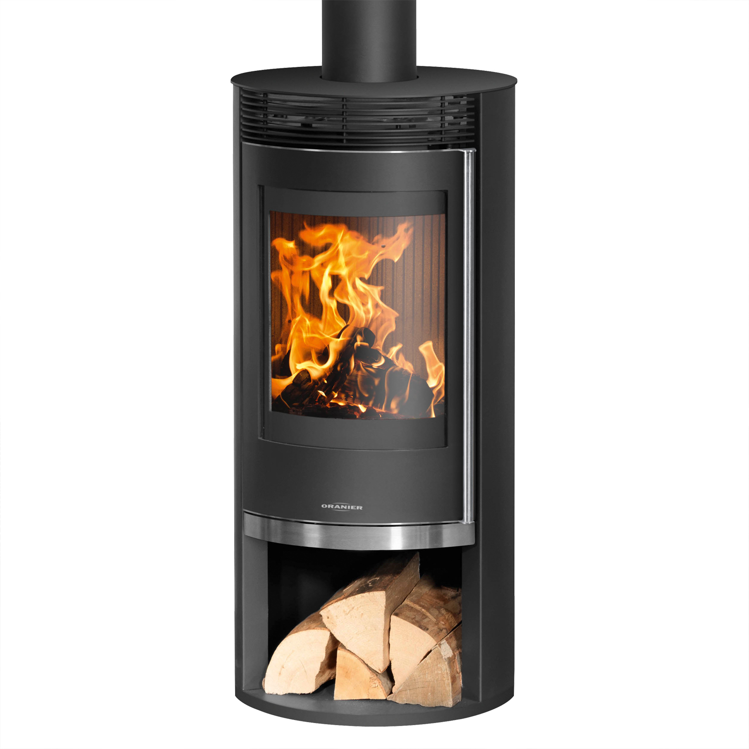 Poêle à bois Oranier Rota 2.0 Acier Noir