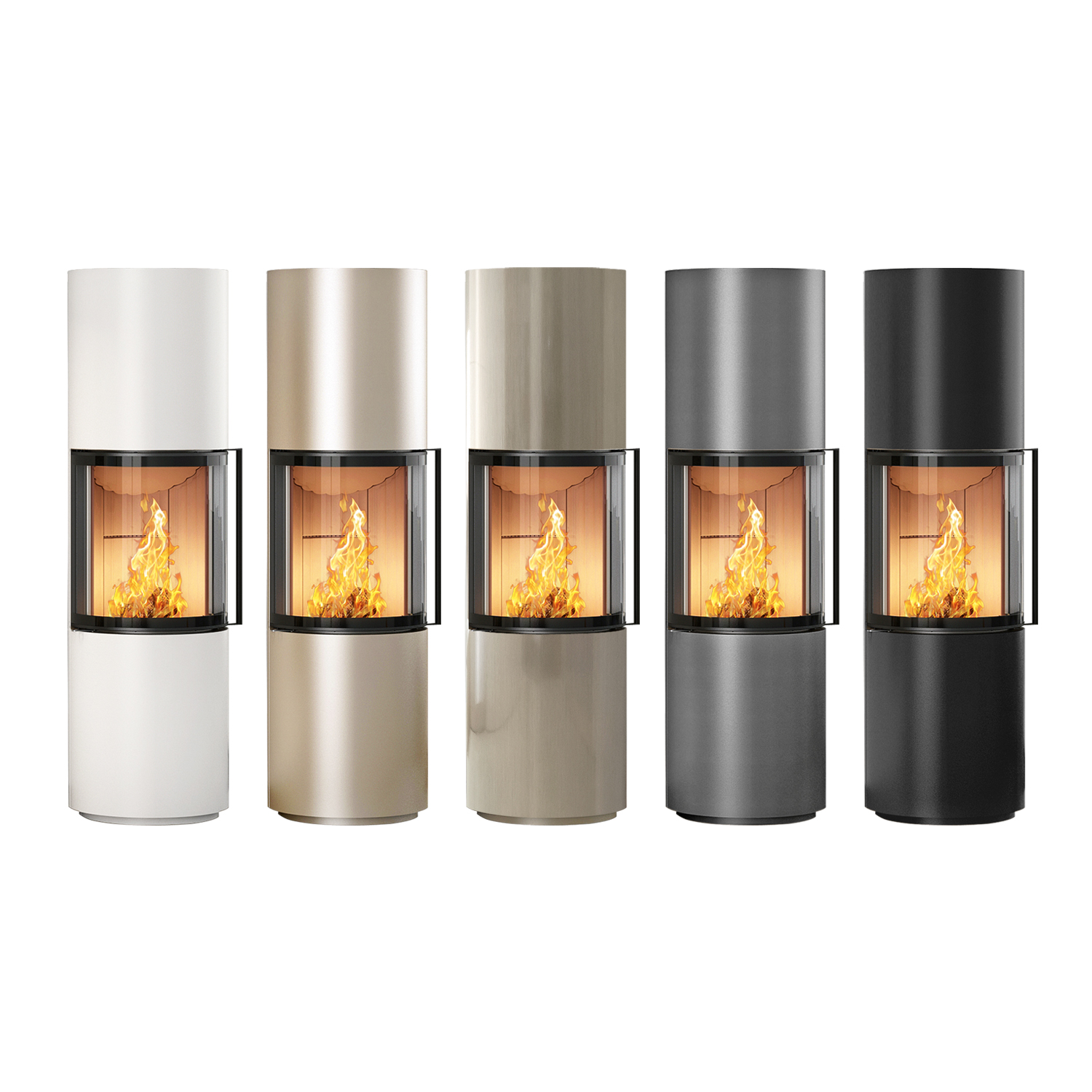 Spartherm Passo L Poêle à bois Perle + 1 m³ de bois de chauffage gratuit