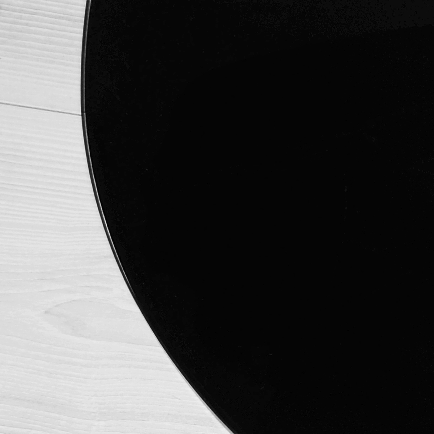 La Nordica plaque de verre pour poêle à bois, grande langue, noir