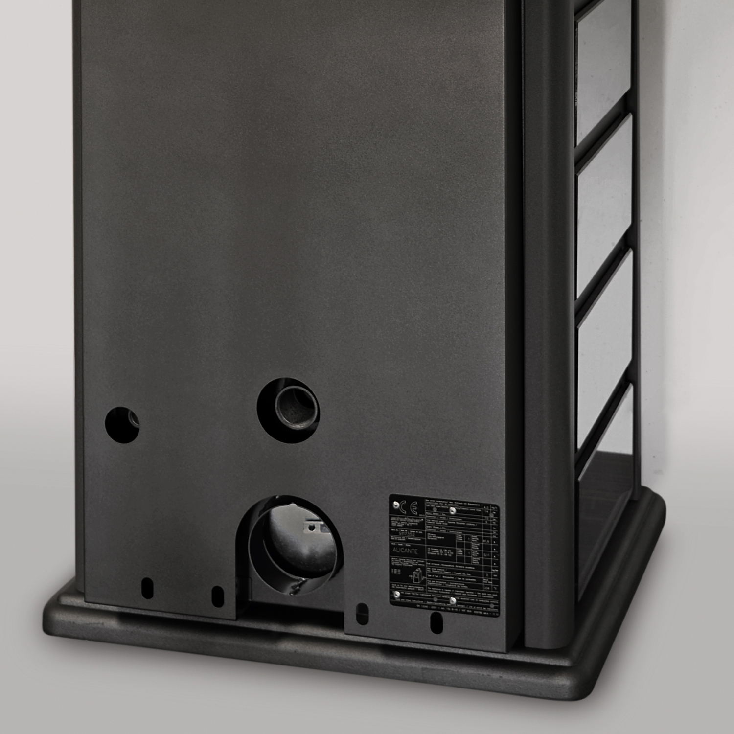 Schmitzker Alicante EVO poêle à bois hydraulique noir Blackline