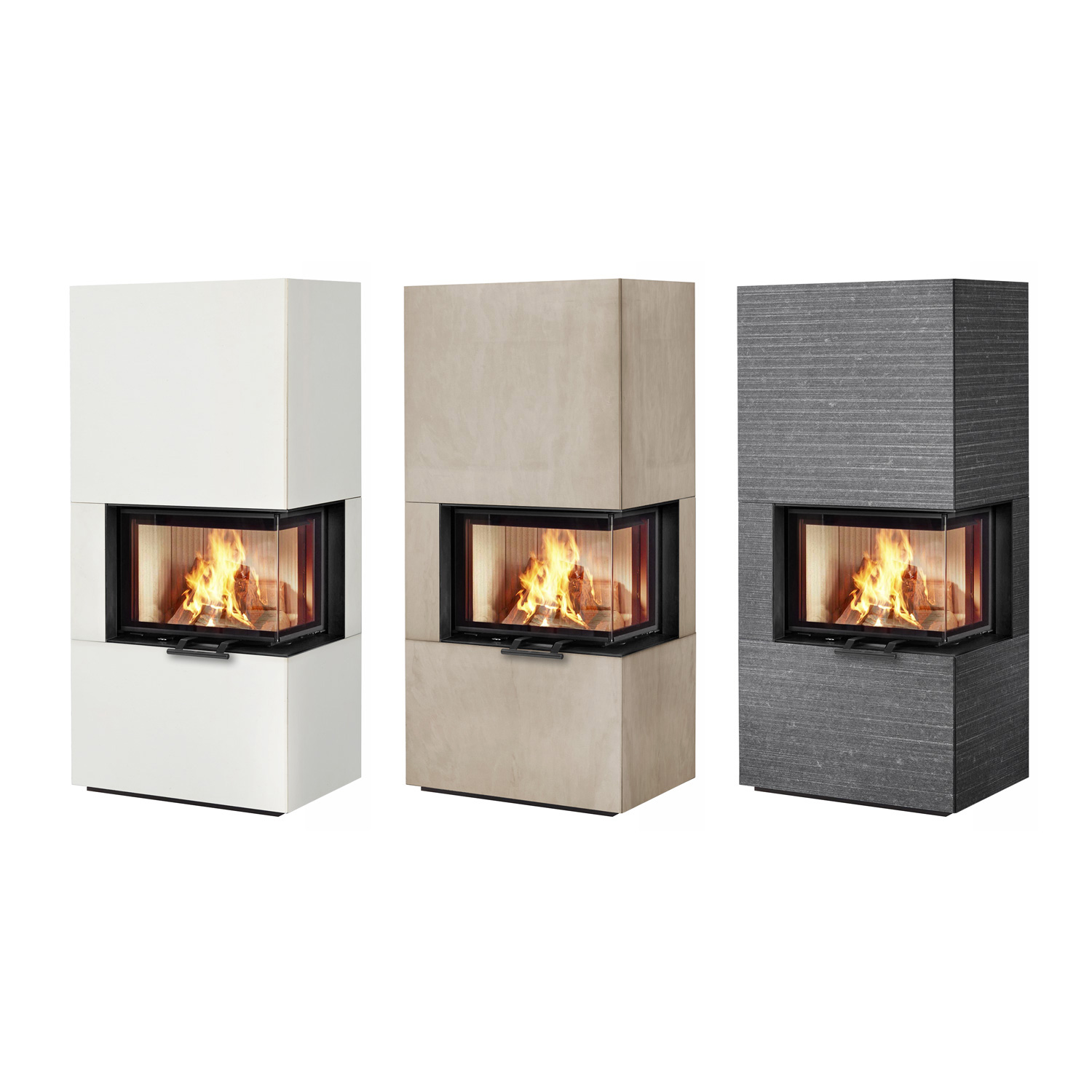 Olsberg Osorno L TopStone poêle à bois Gabbro nero ferrara ligne droite, à droite