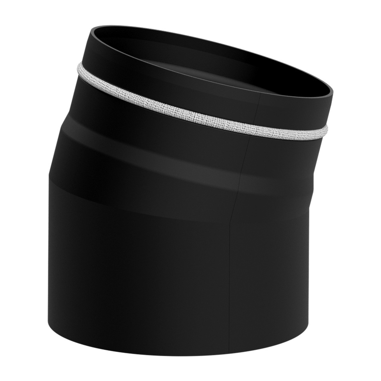Raik Lifestyle coude de tuyau de fumée 150mm noir 22° pour tuyau de fumée / conduit de fumée
