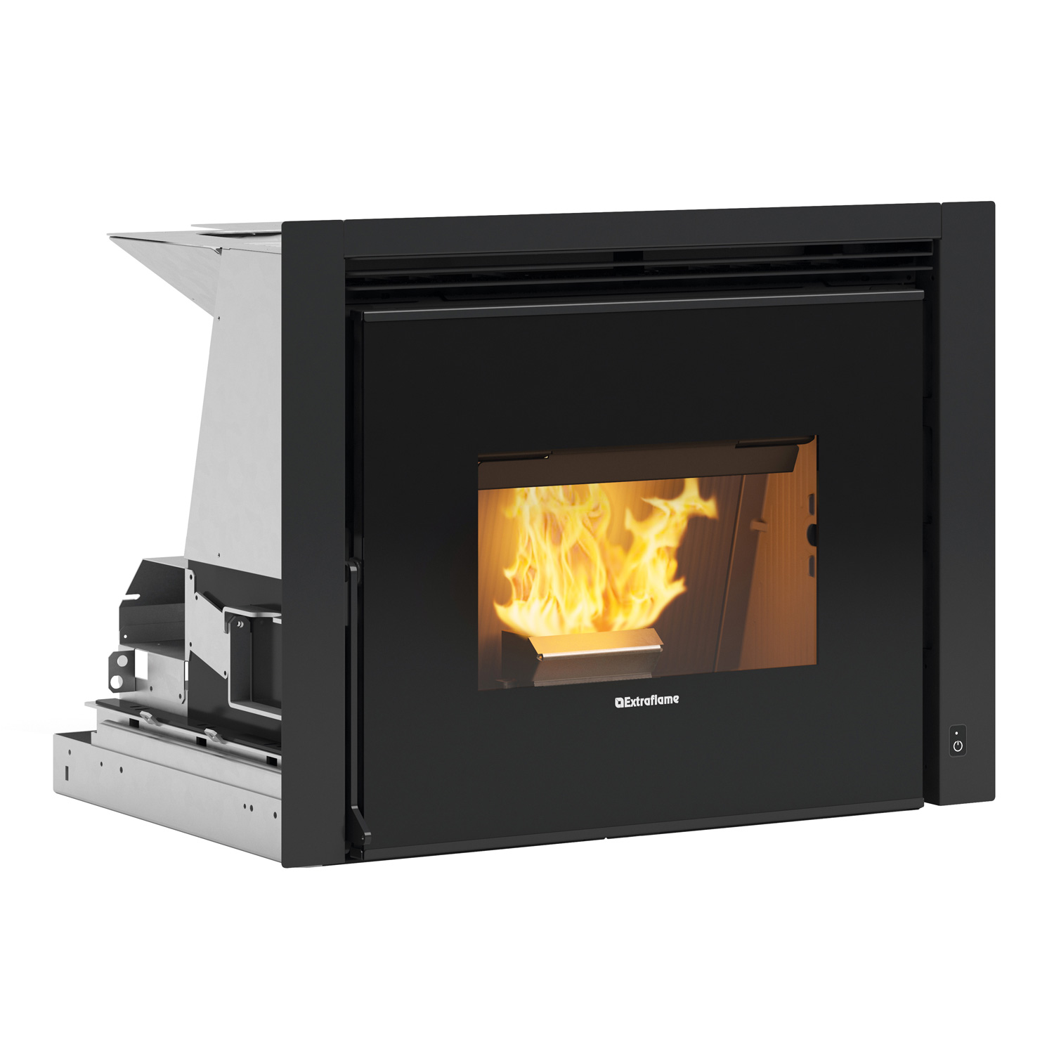 Extraflame Comfort P70 Air Plus insert à granulés acier noir