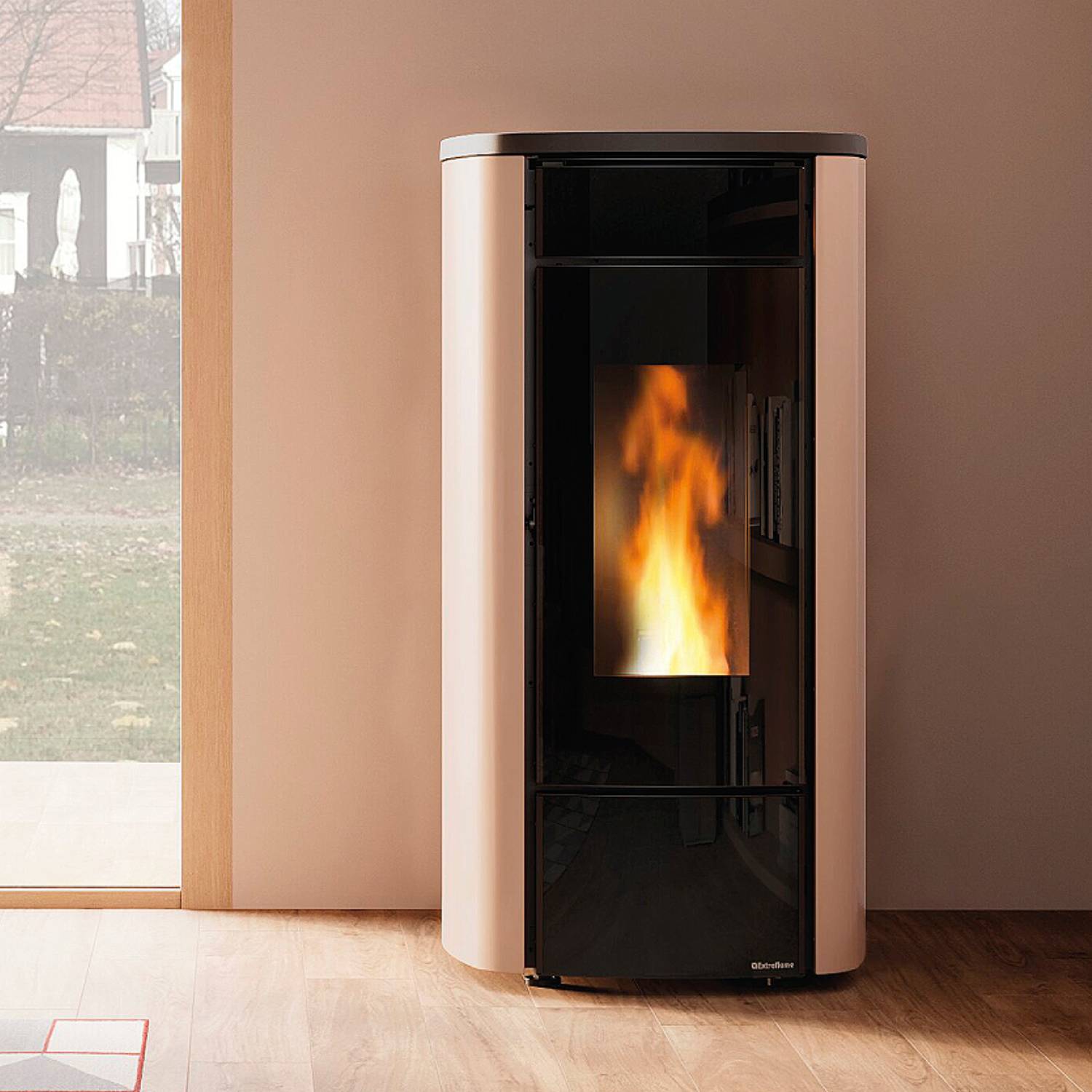 Extraflame Miriana Idro H16 Poêle à pellets noir – hydraulique 18,4 kW