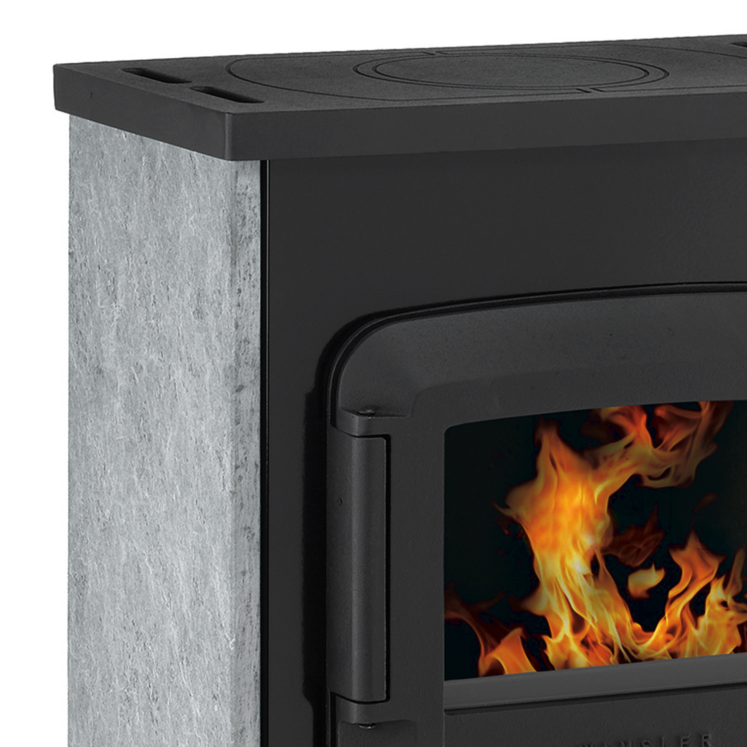 Wamsler RH-8 A/D Poêle d'atelier en pierre naturelle / Combustion continue automatique
