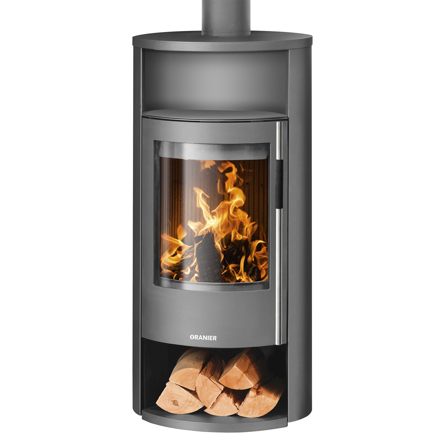 Oranier Polar Neo 6 Poêle à bois en acier gris fonte, DIBt