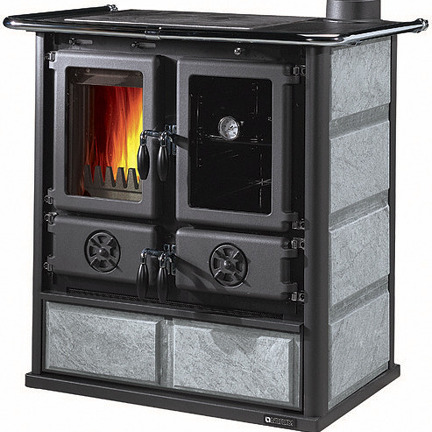 La Nordica Rosetta 16 cuisinière à bois pierre ollaire