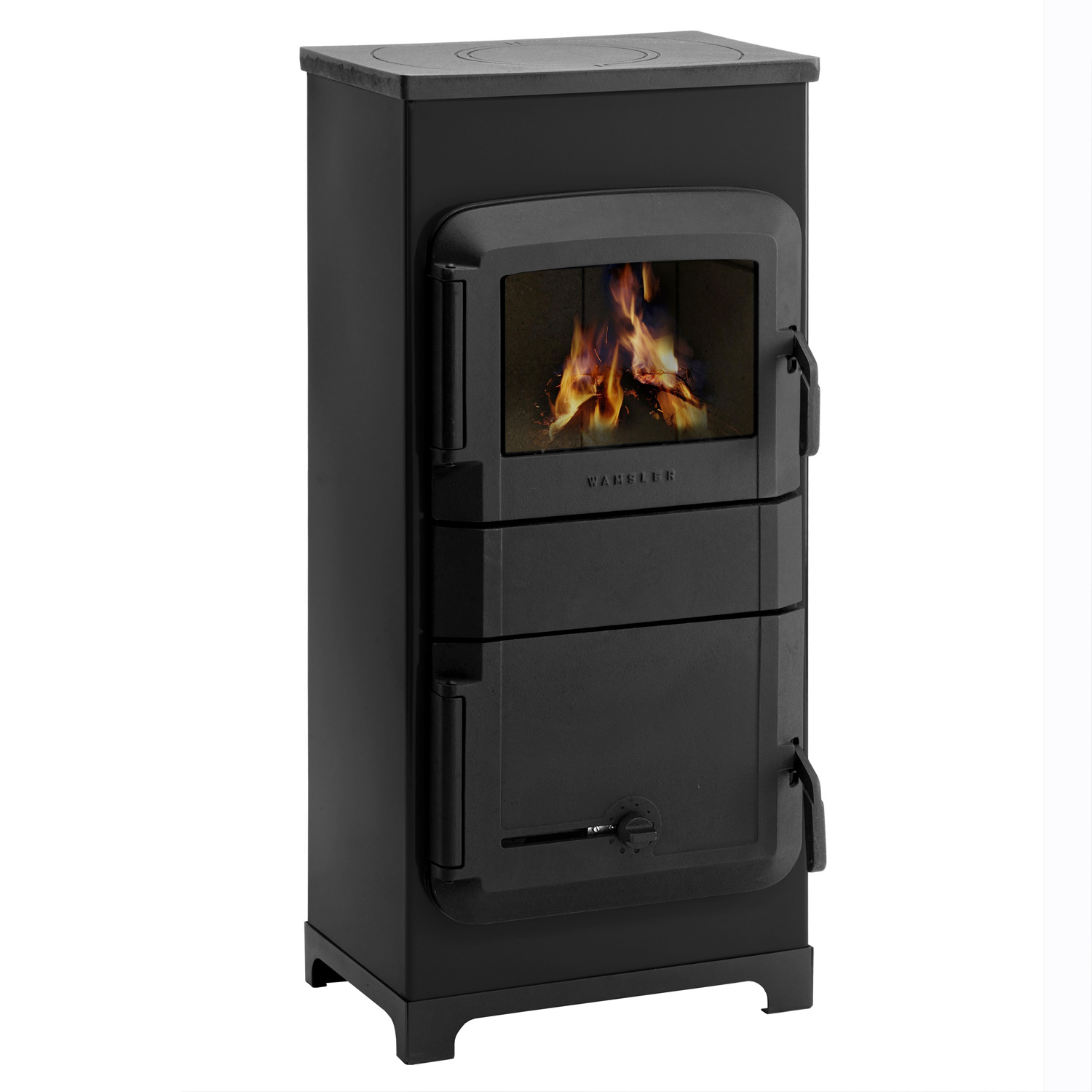 Wamsler RH8F poêle d’atelier, acier noir, automatique feu continu