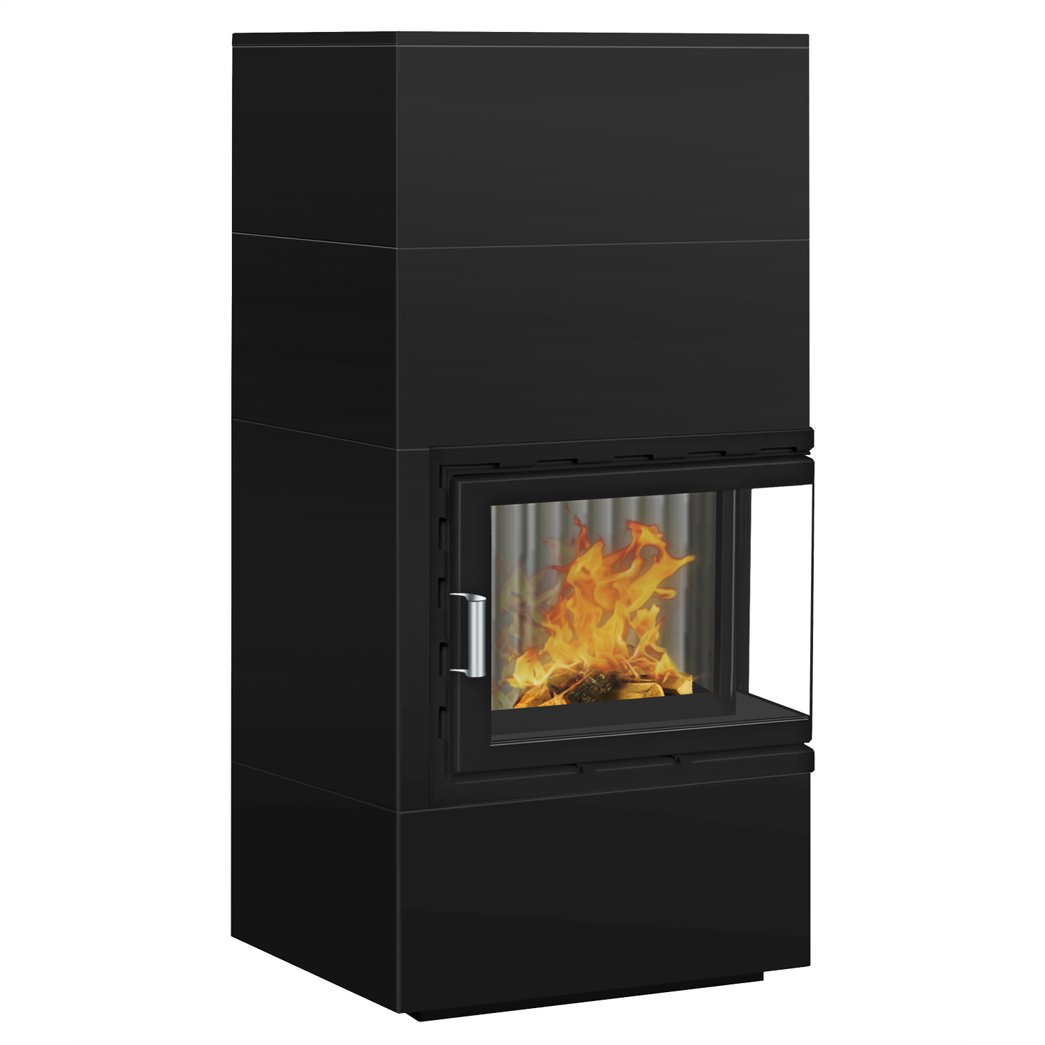 Wamsler Modulo 70/150 L droit Kit de cheminée Noir