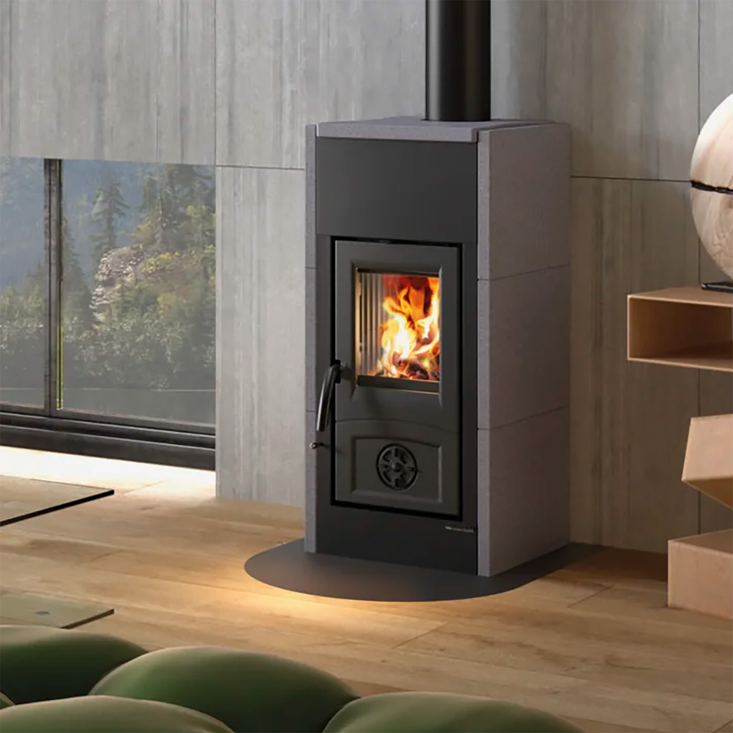La Nordica Asia 5.0 poêle à bois Vulkangrau