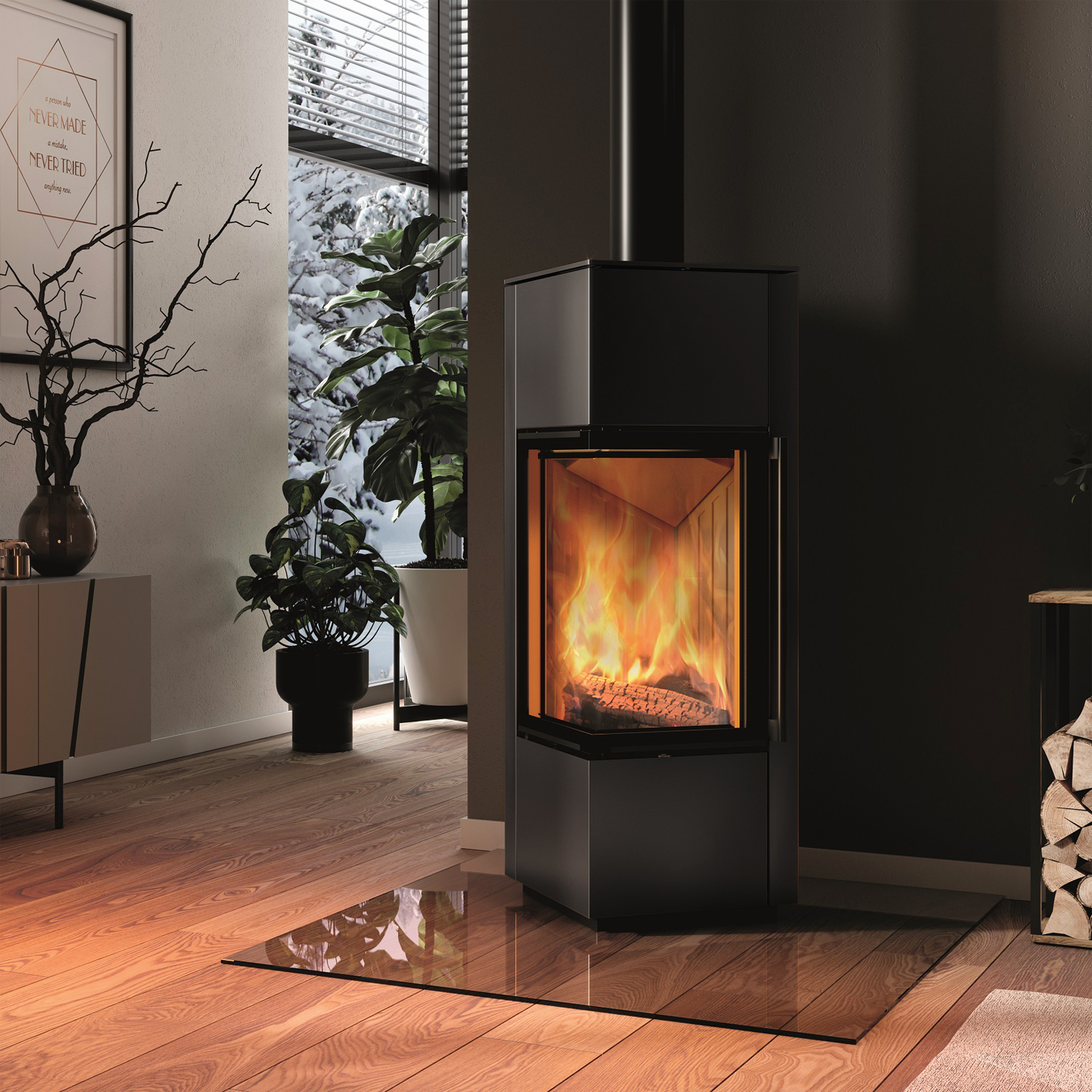 Spartherm Piko S RLU Poêle à bois Nero